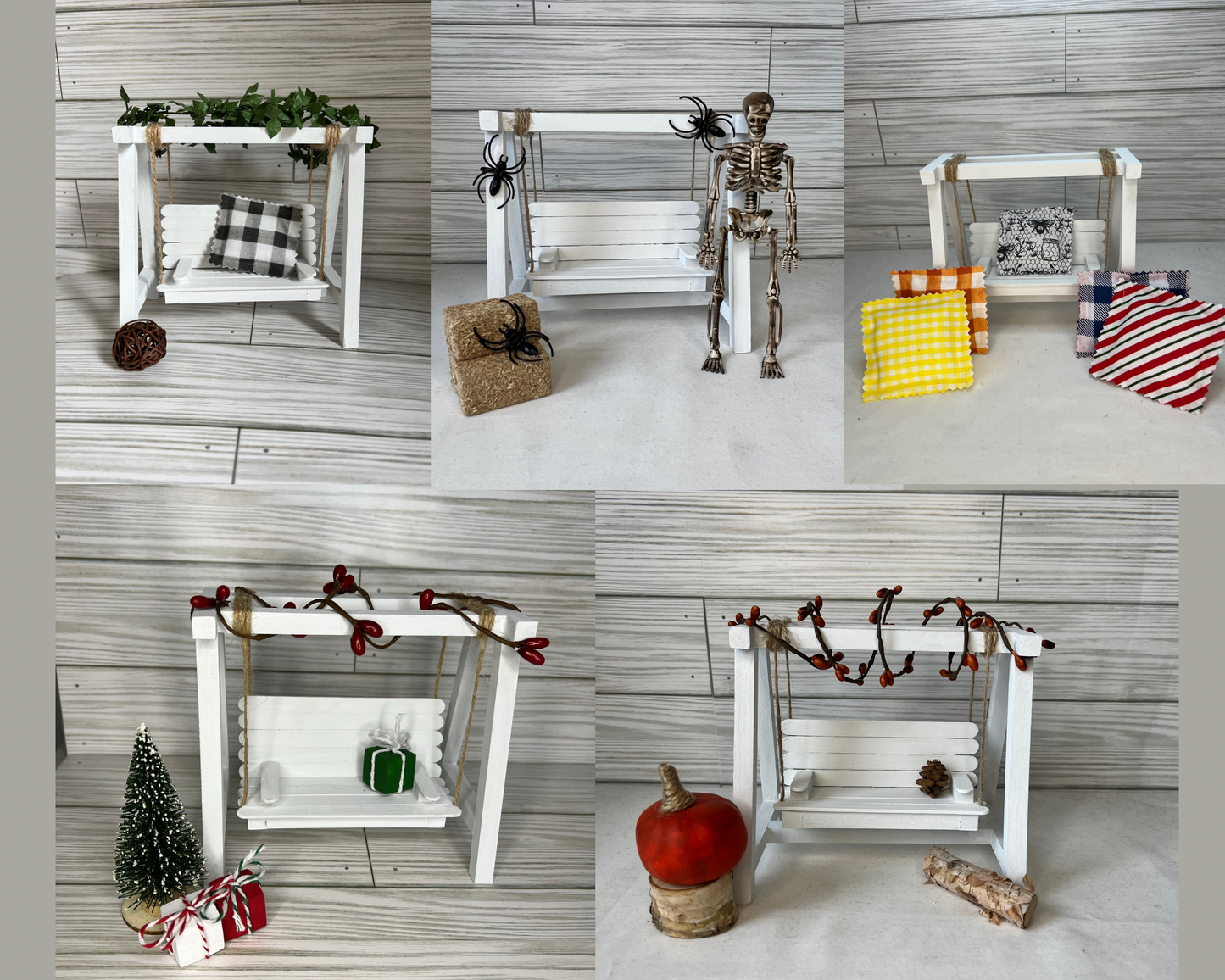 Decorative Sets for Tiered Tray Porch Swing