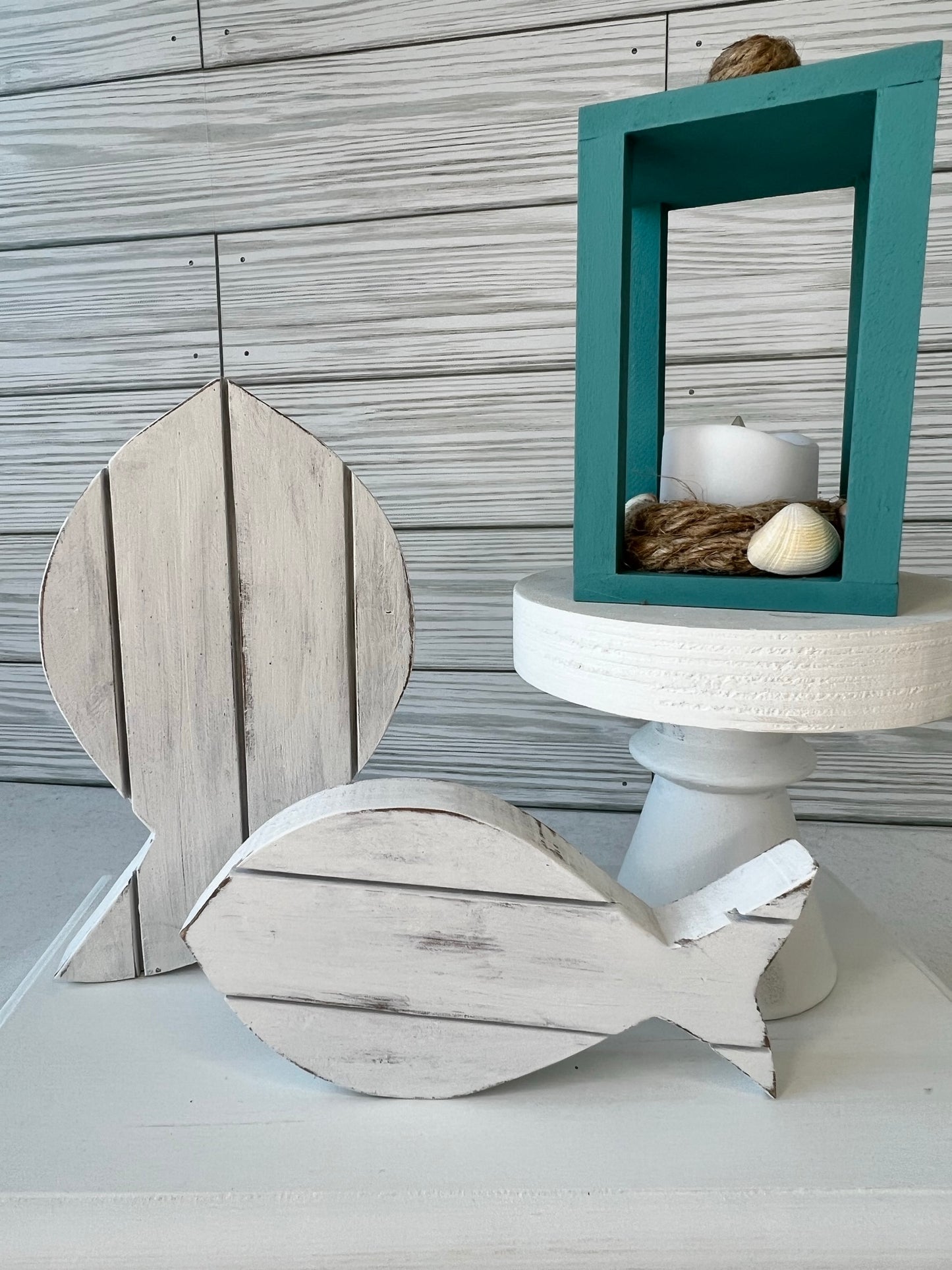 Seashell Mini Tea Light Lantern for Tiered Trays