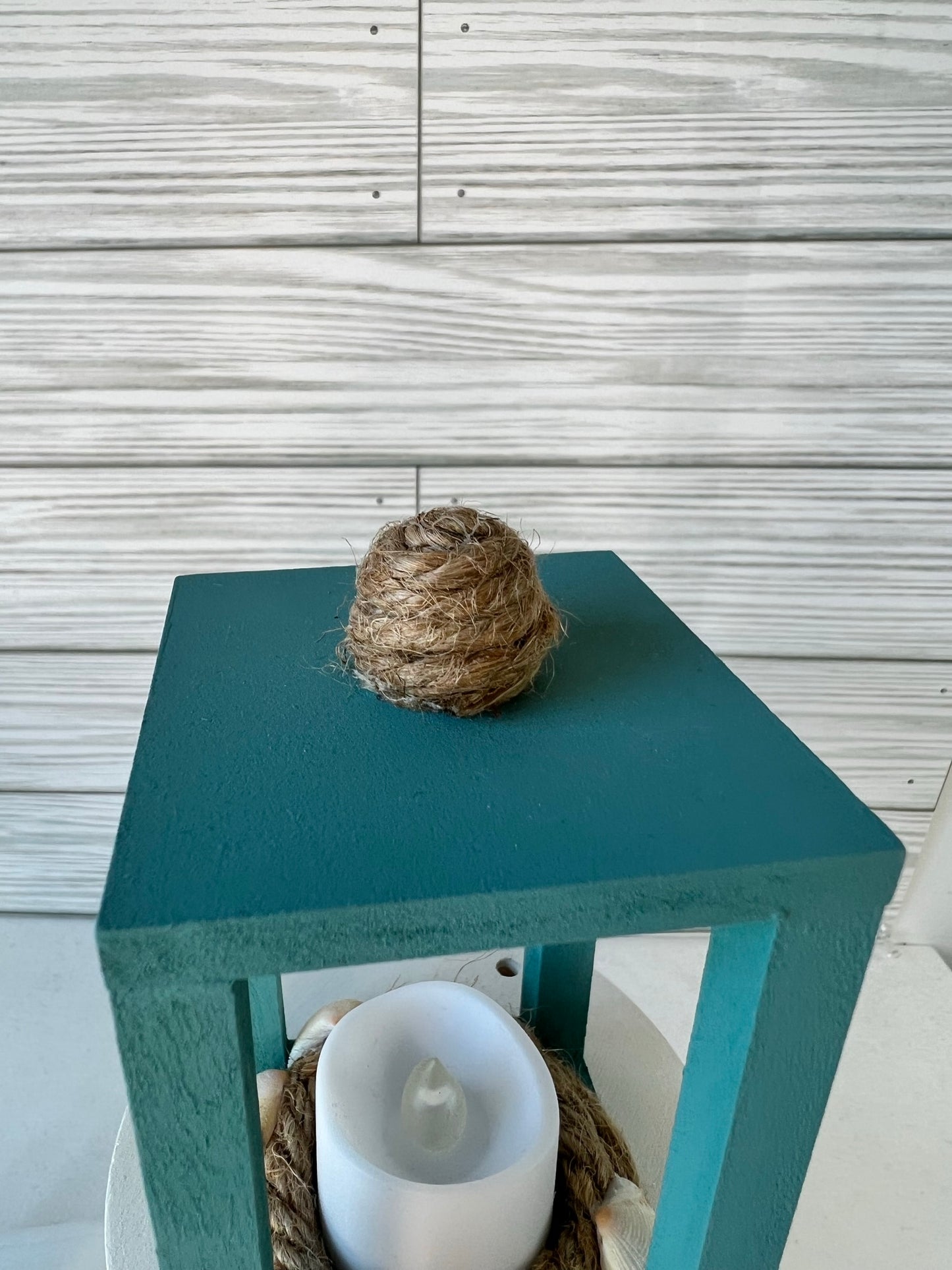 Seashell Mini Tea Light Lantern for Tiered Trays