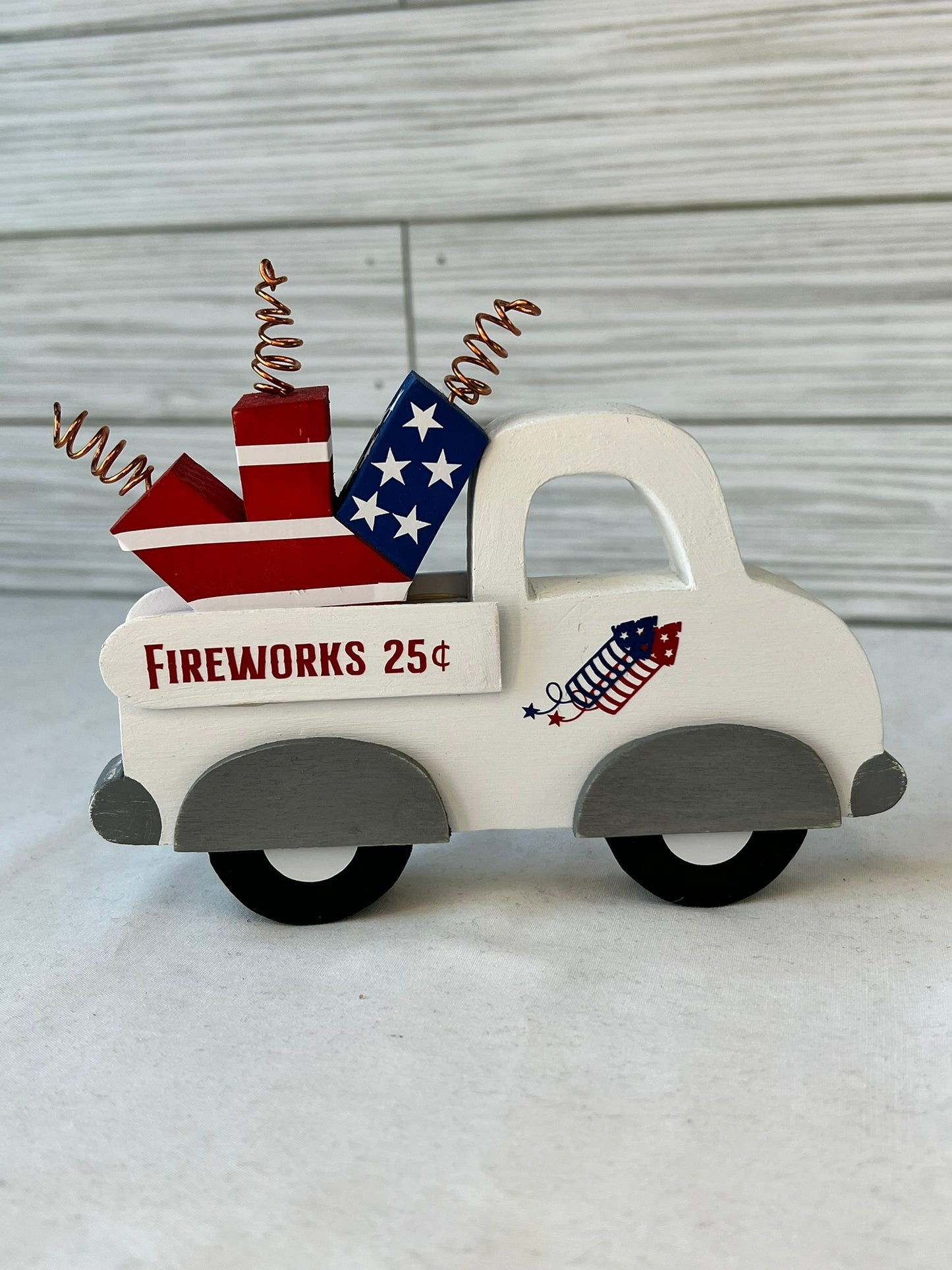 July 4th Fireworks Tiered Tray Truck
