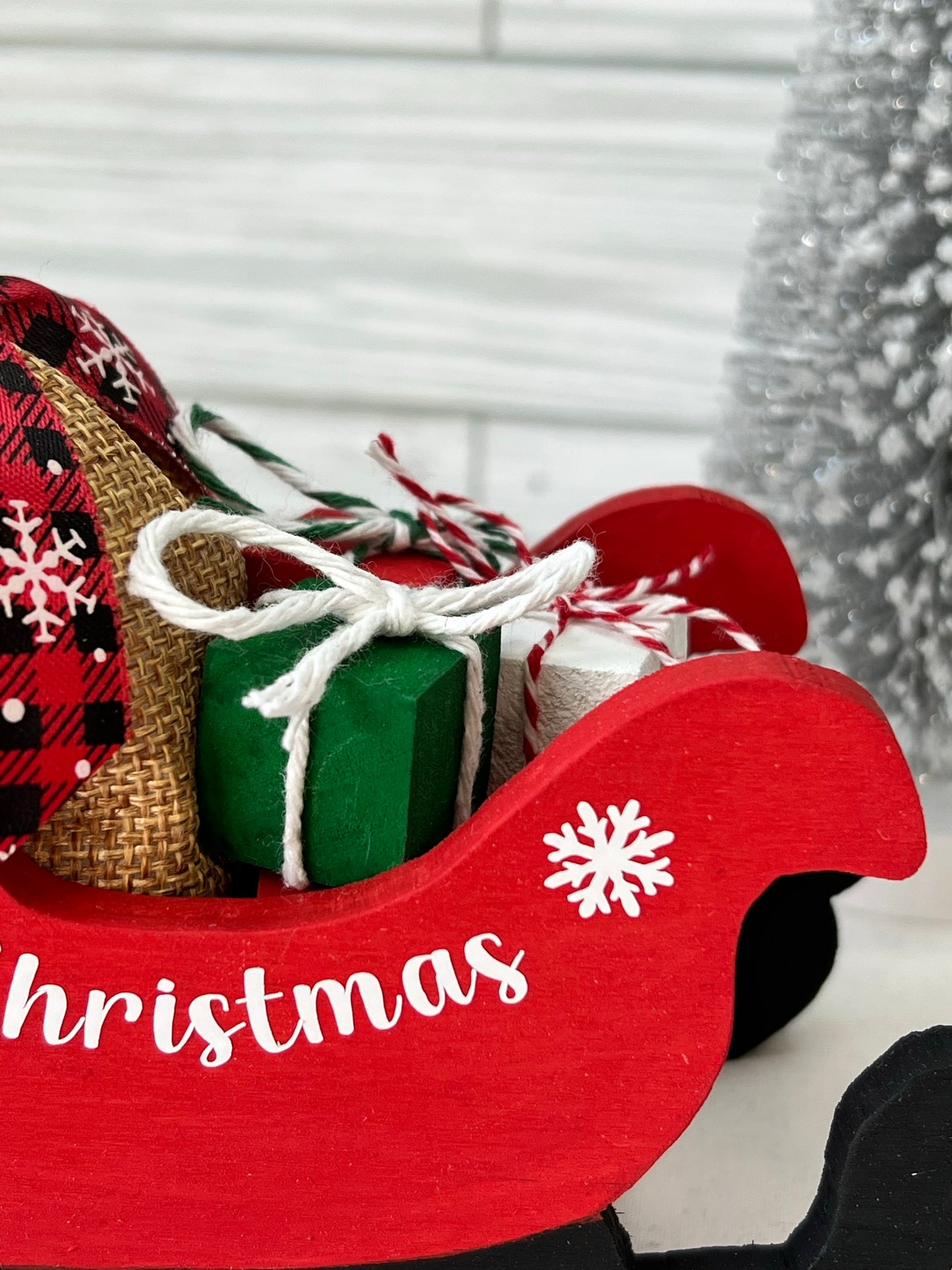 Wooden Santa Sleigh