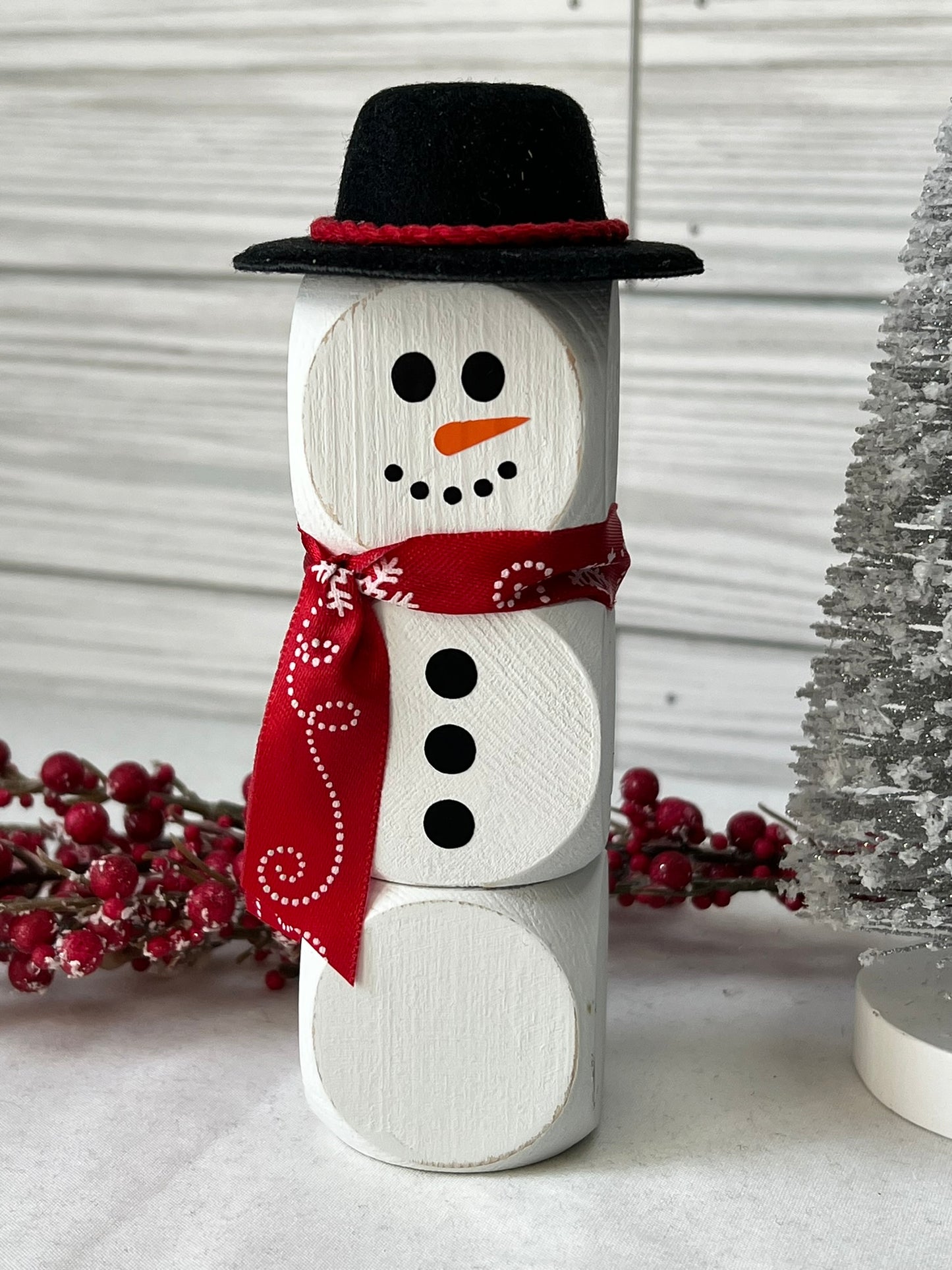 Wood Snowman