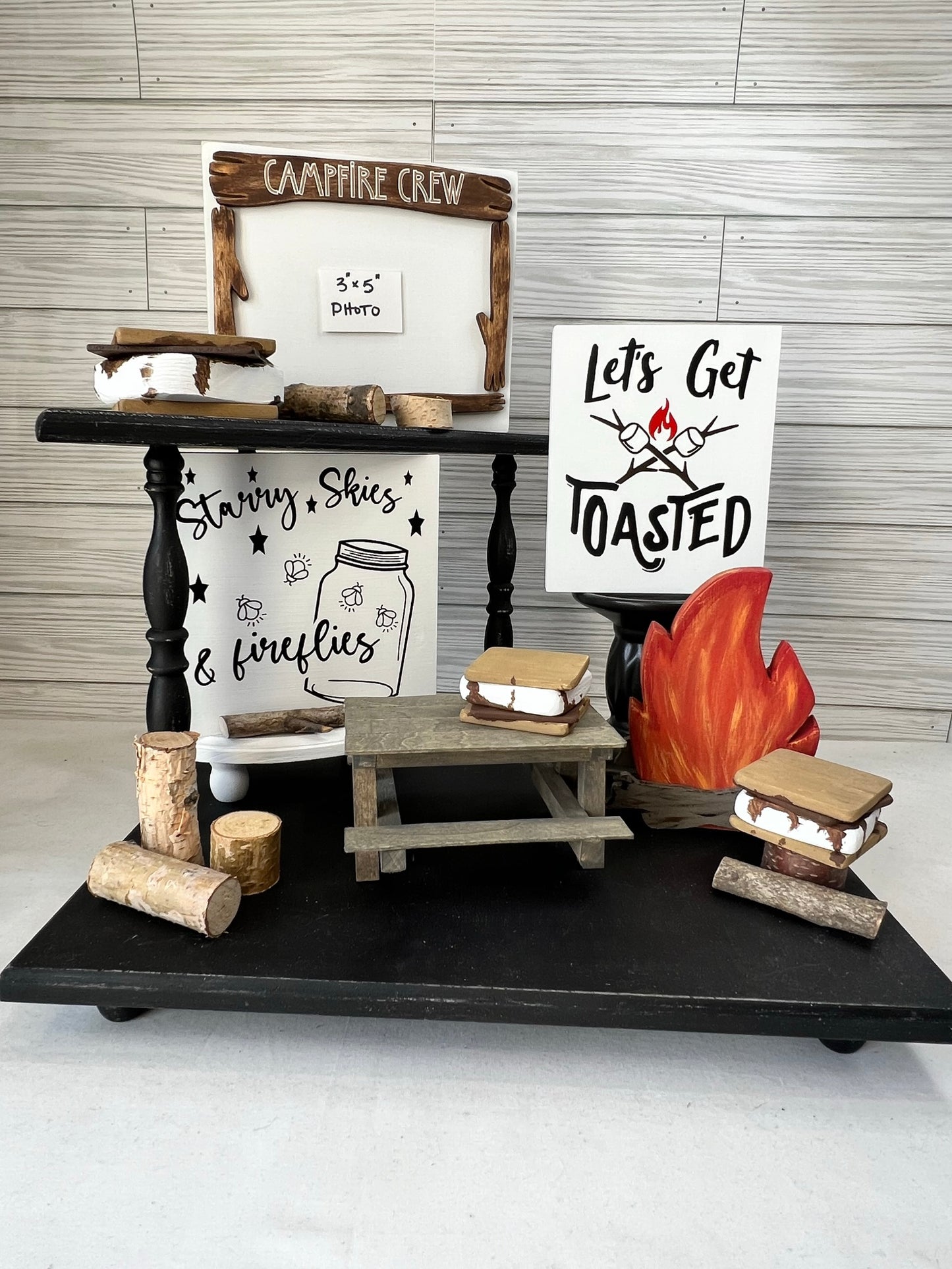 Campfire/S'mores Tiered Tray Bundle