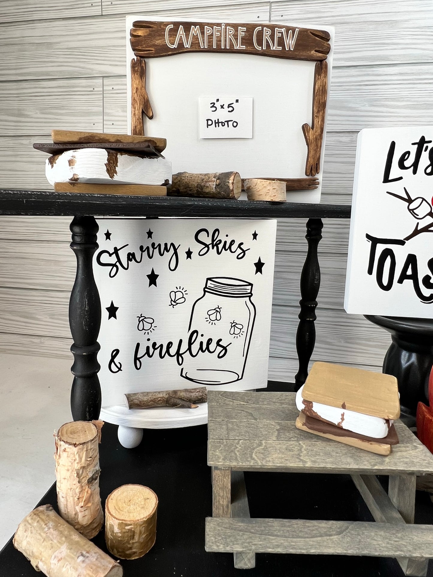 Campfire/S'mores Tiered Tray Bundle