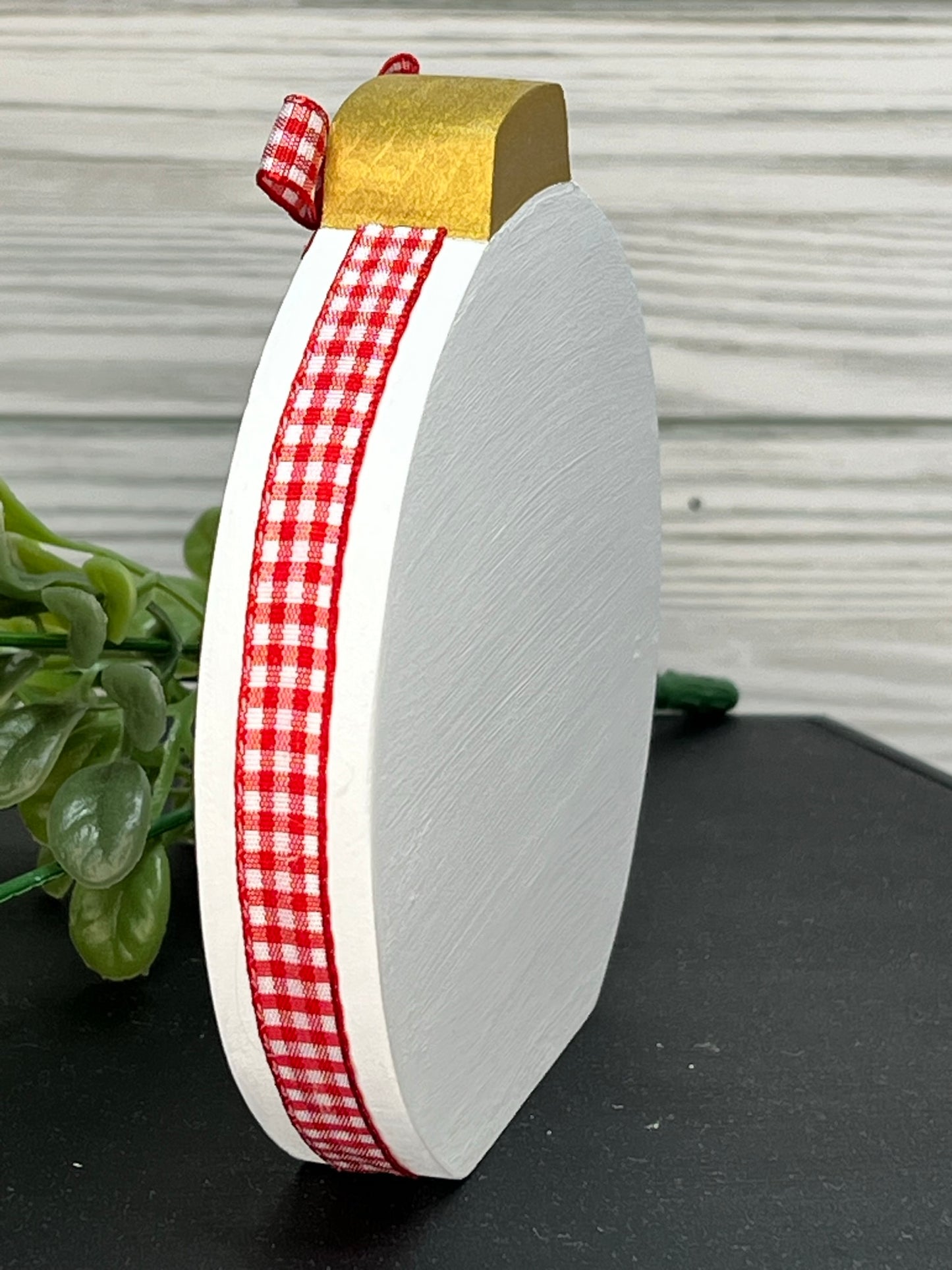 Christmas Word Collage Wooden Ornament