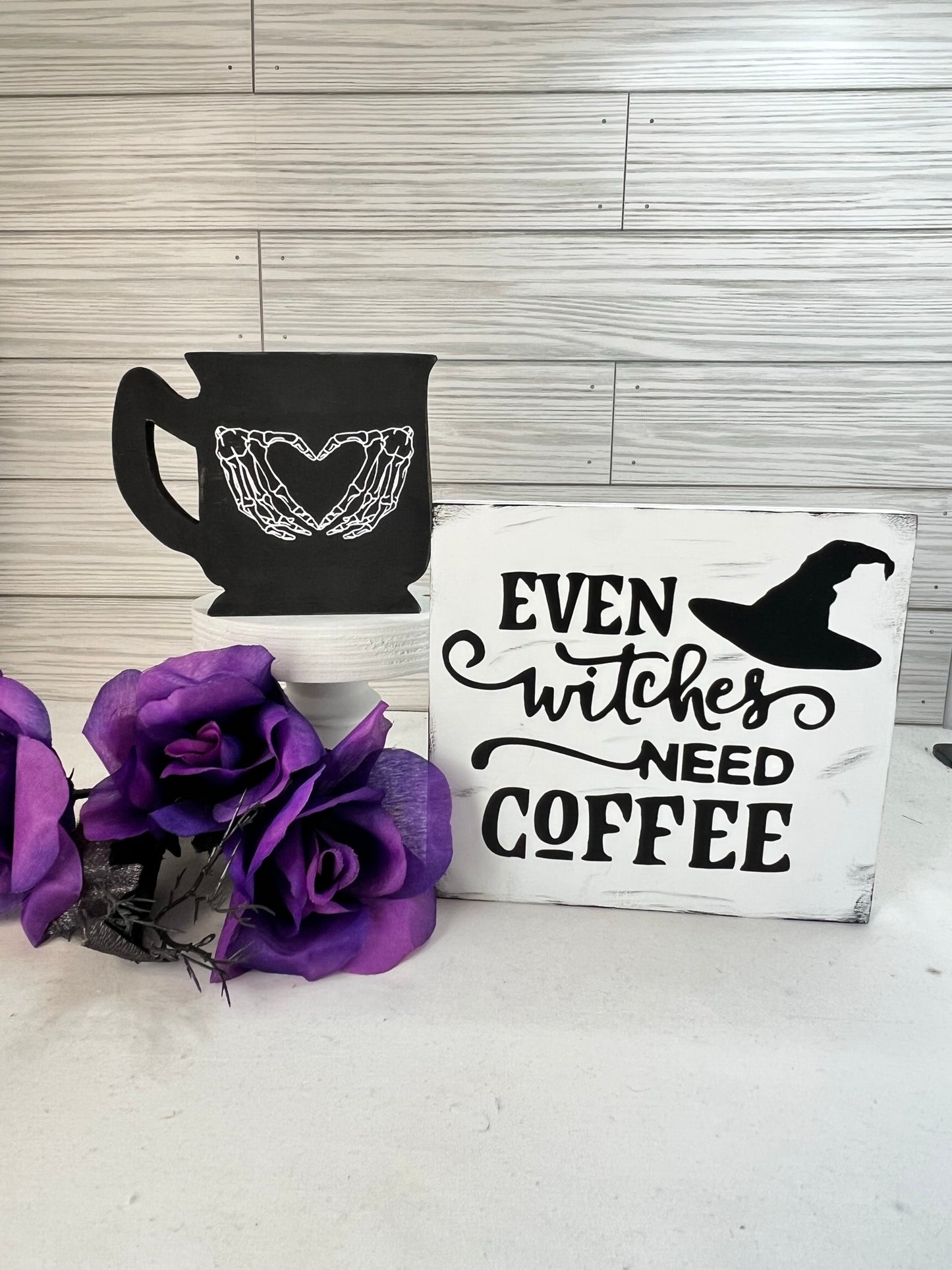 Even Witches Need Coffee Sign
