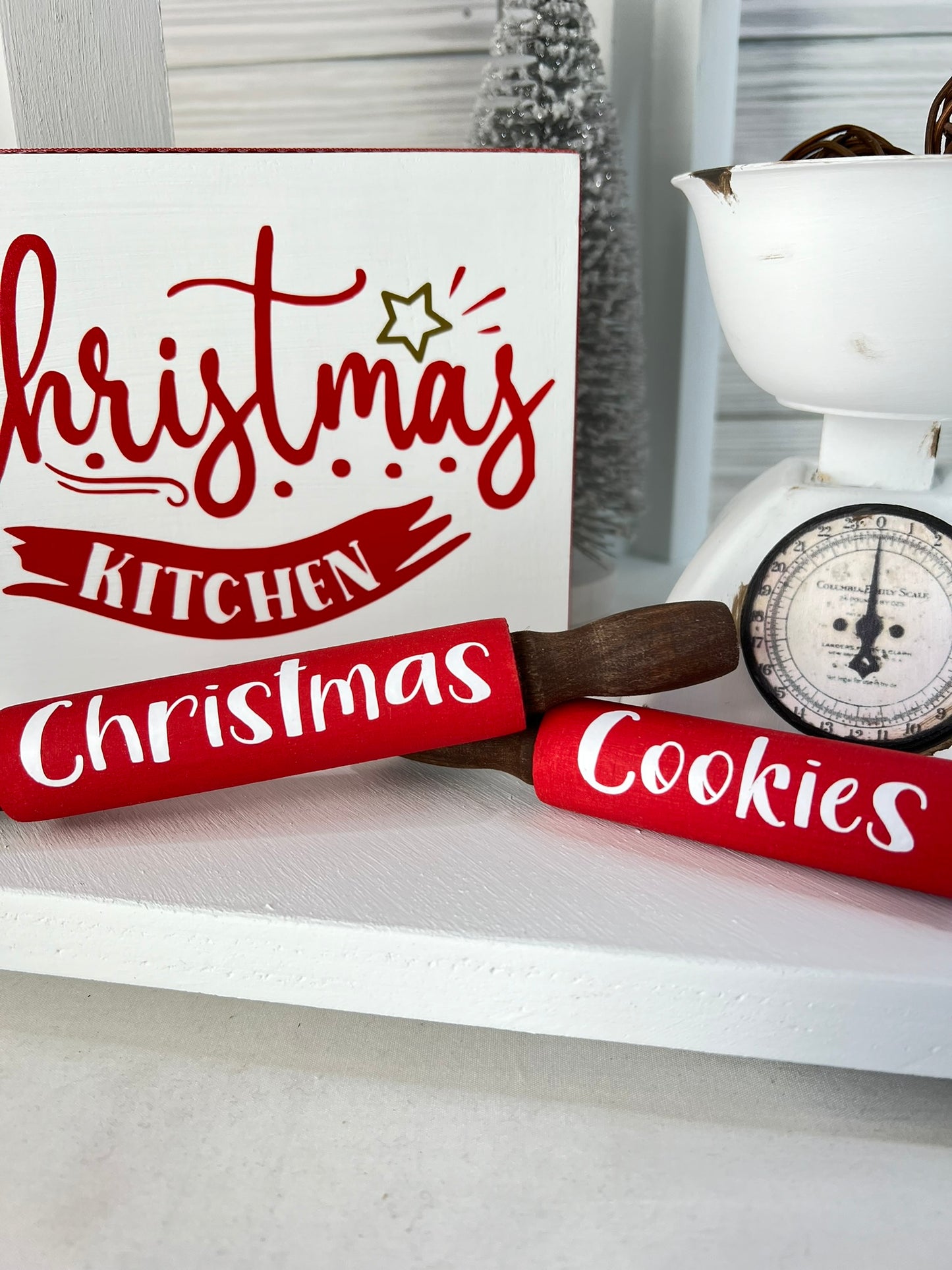 Christmas Cookies Mini Rolling Pin Set