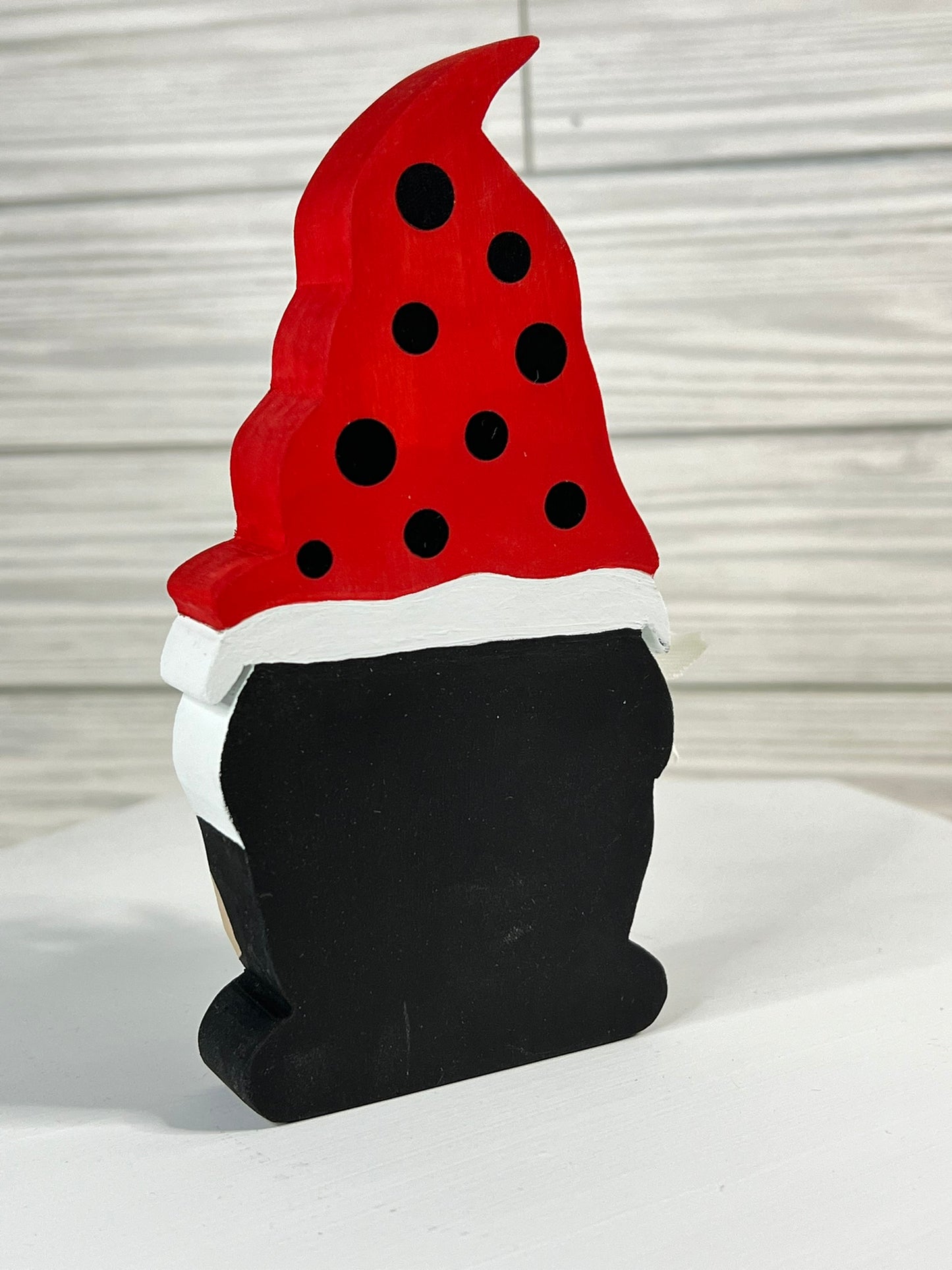 Ladybug Gnome with Daisies