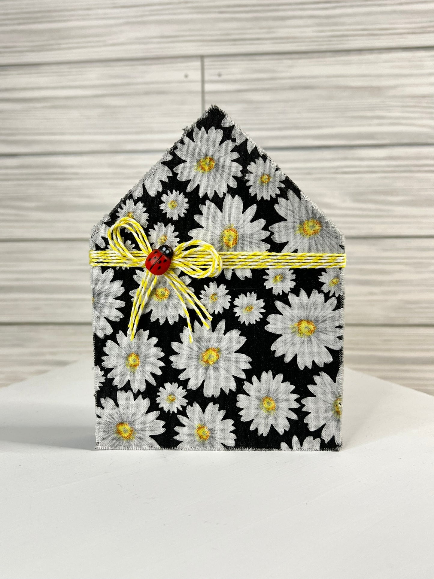 Daisy and Ladybug Home Shape Sign