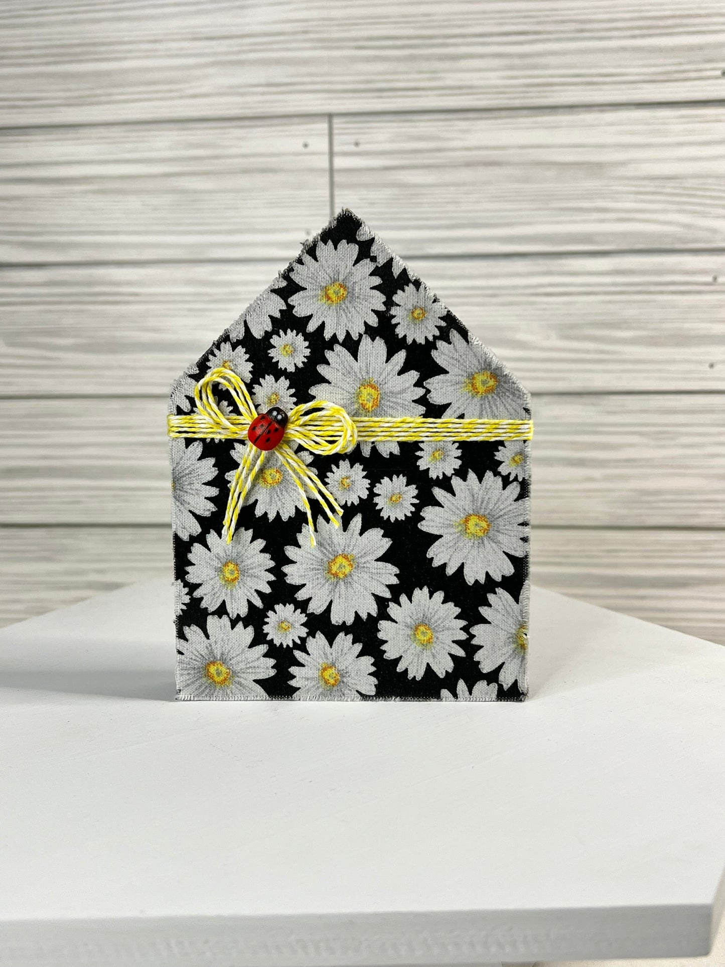 Daisy and Ladybug Home Shape Sign