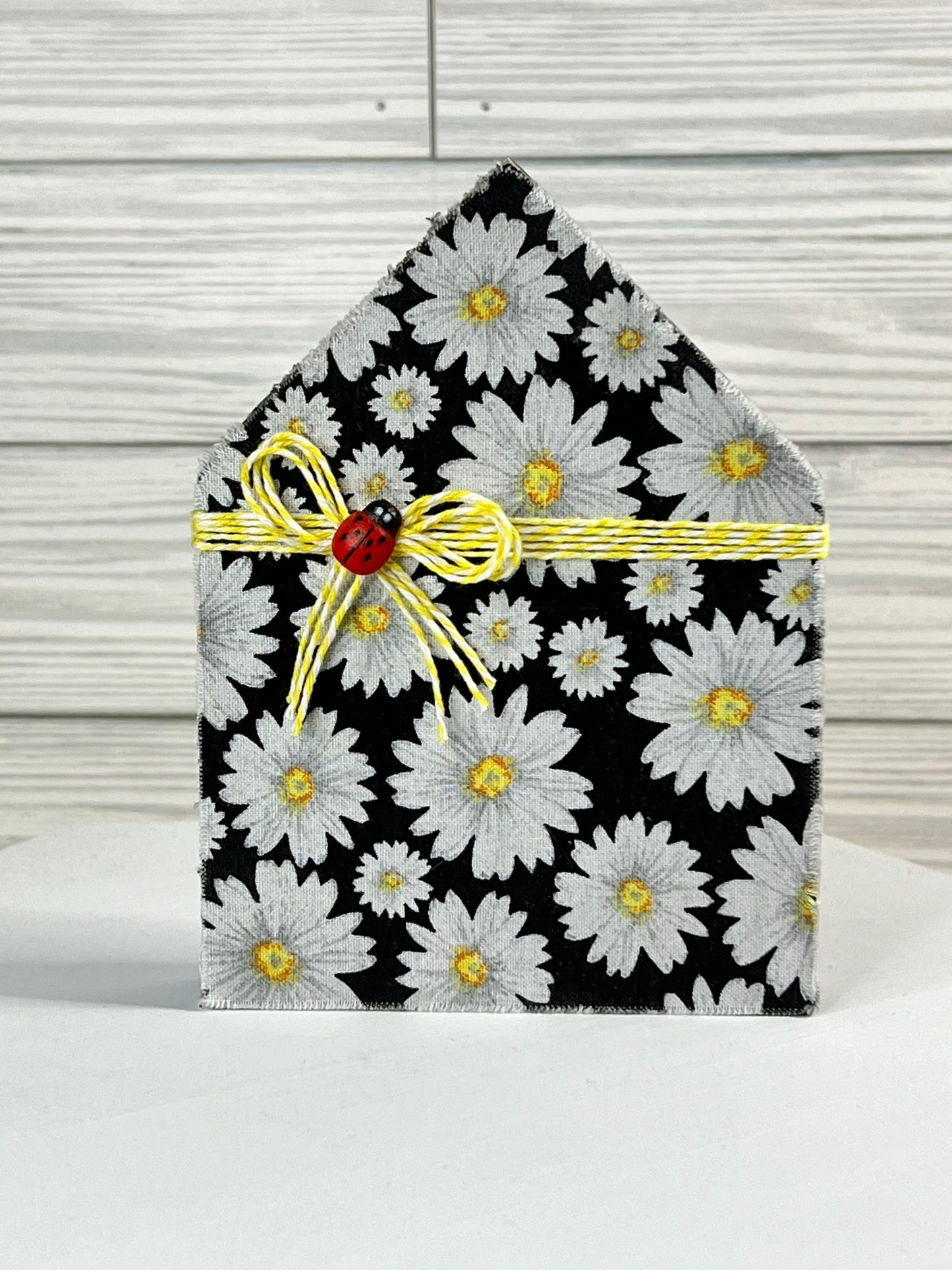 Daisy and Ladybug Home Shape Sign