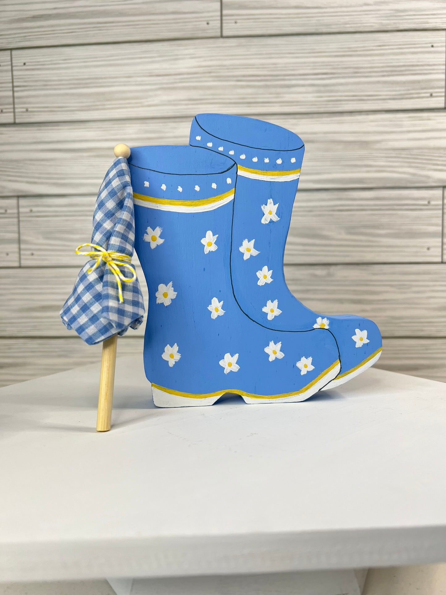 Rain Boots with Umbrella Shelf Sitter