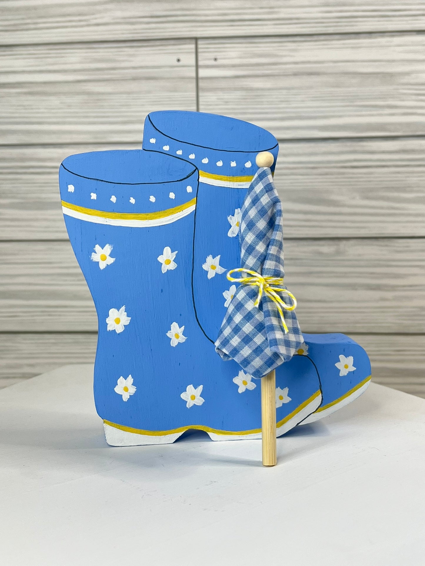 Rain Boots with Umbrella Shelf Sitter