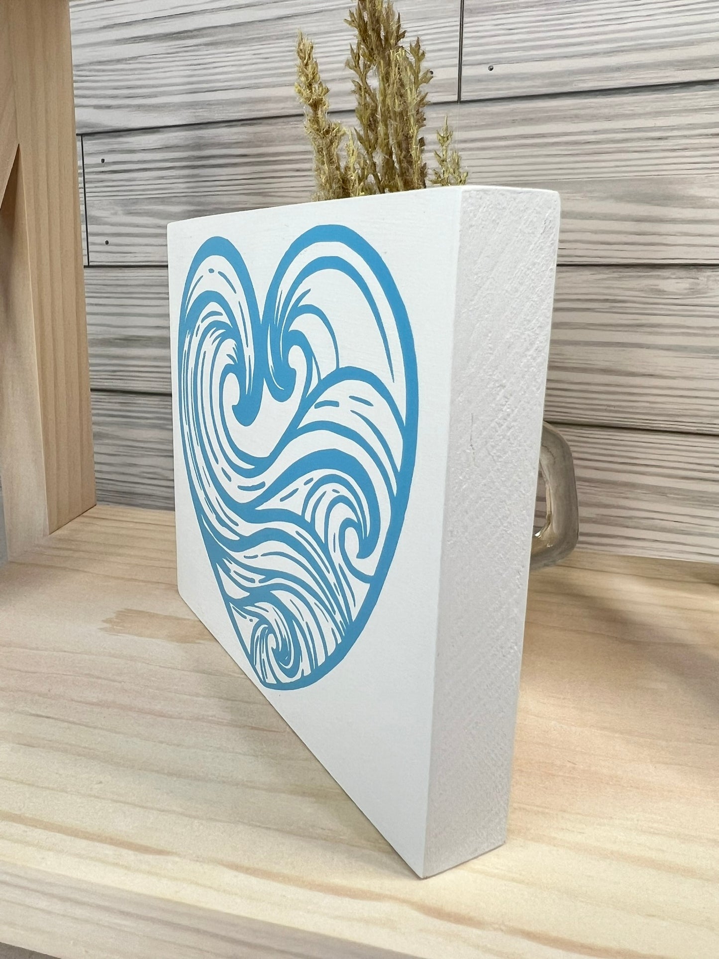 Ocean Wave Heart Sign