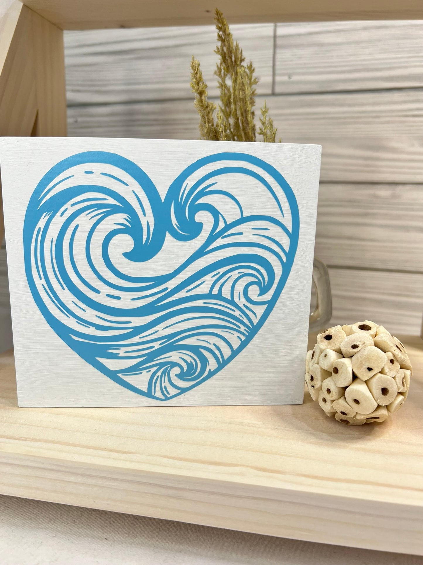 Ocean Wave Heart Sign