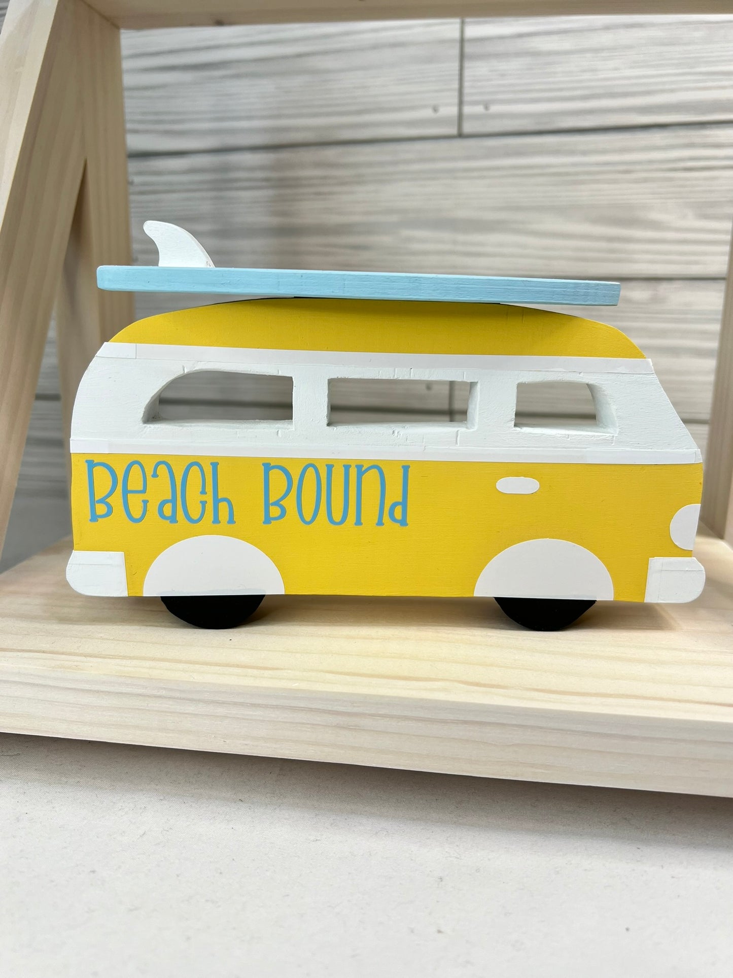 Retro Wooden Surf Bus