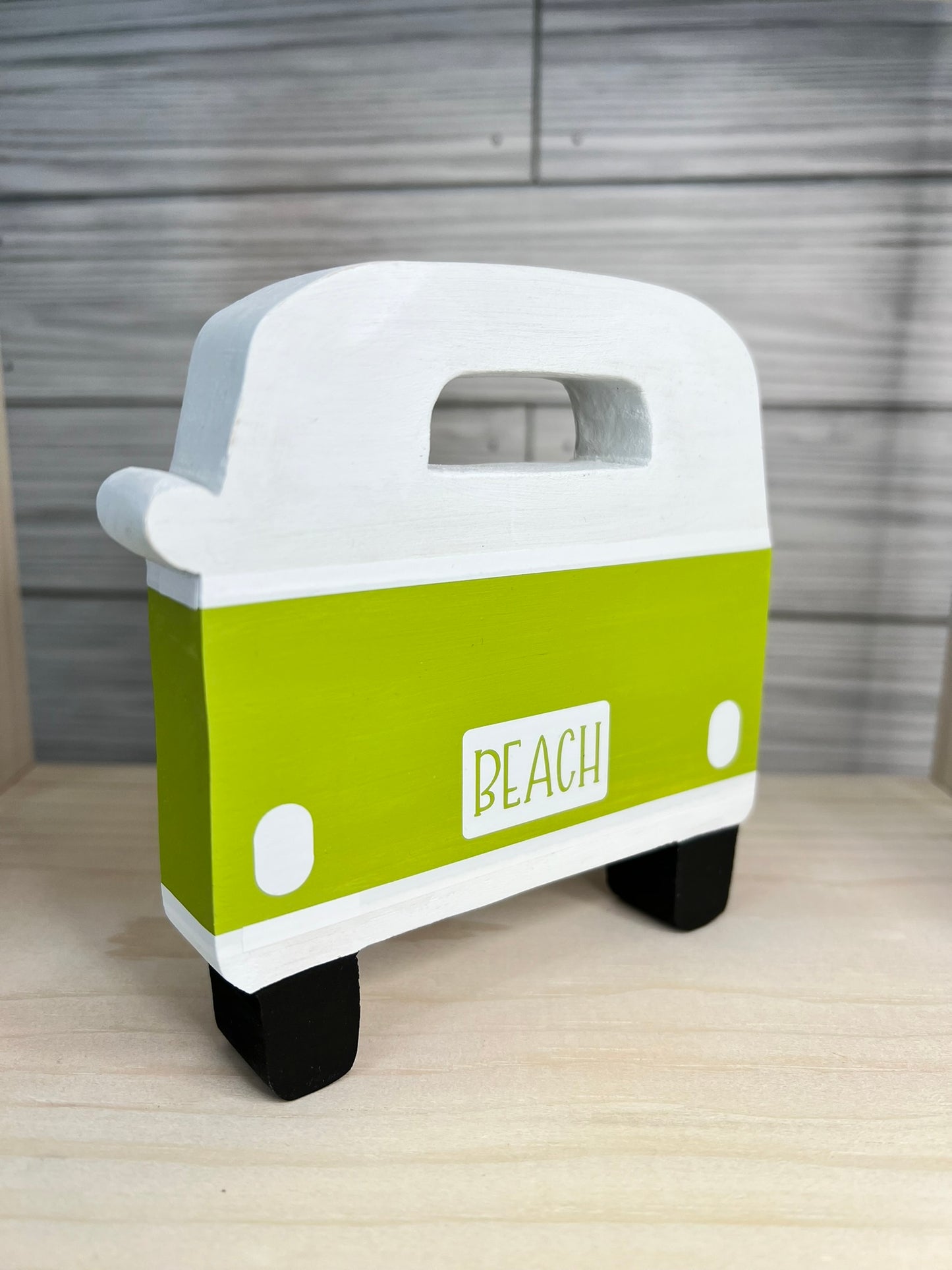 Retro Surf Bus with Surfboards