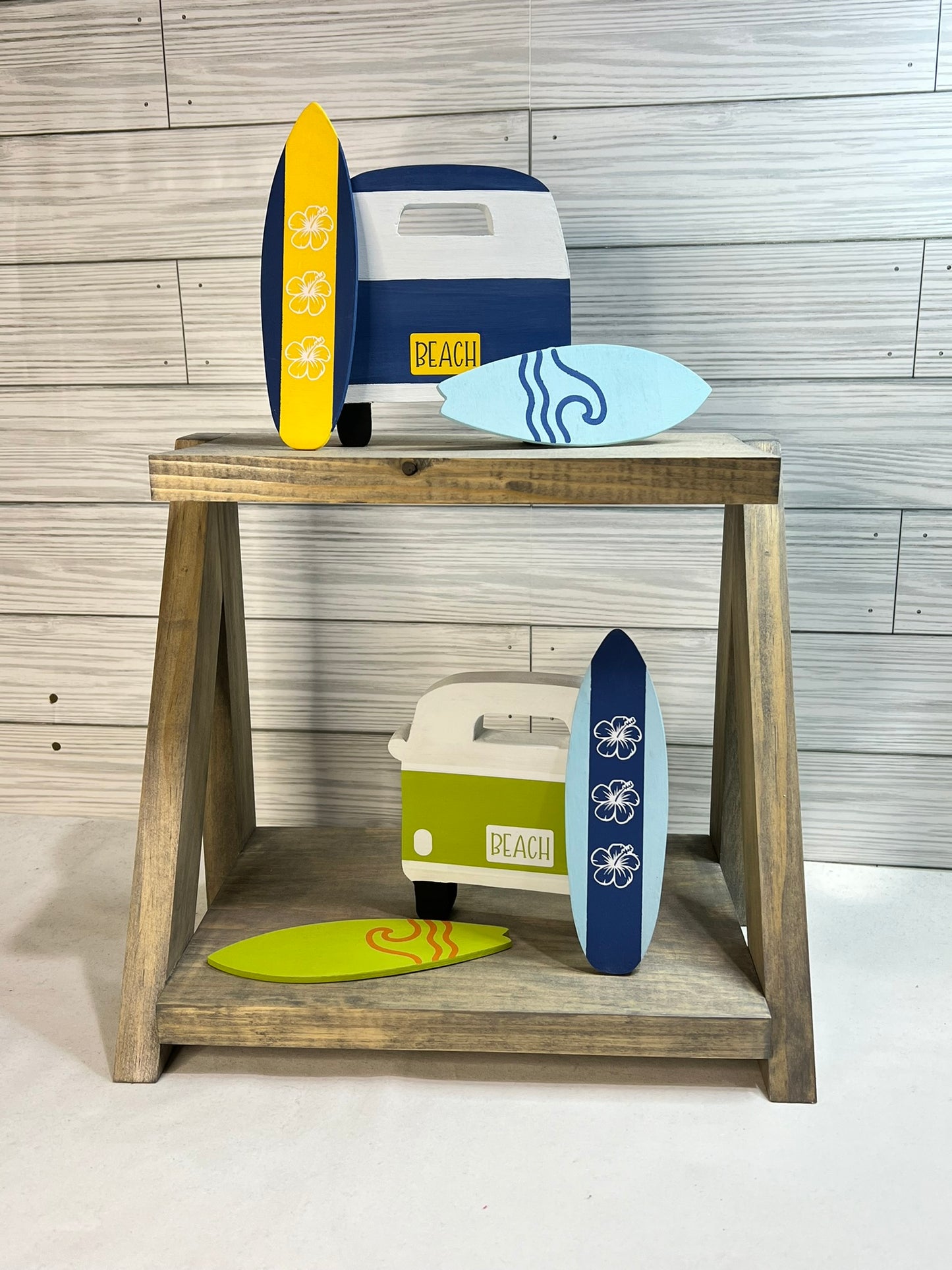 Retro Surf Bus with Surfboards
