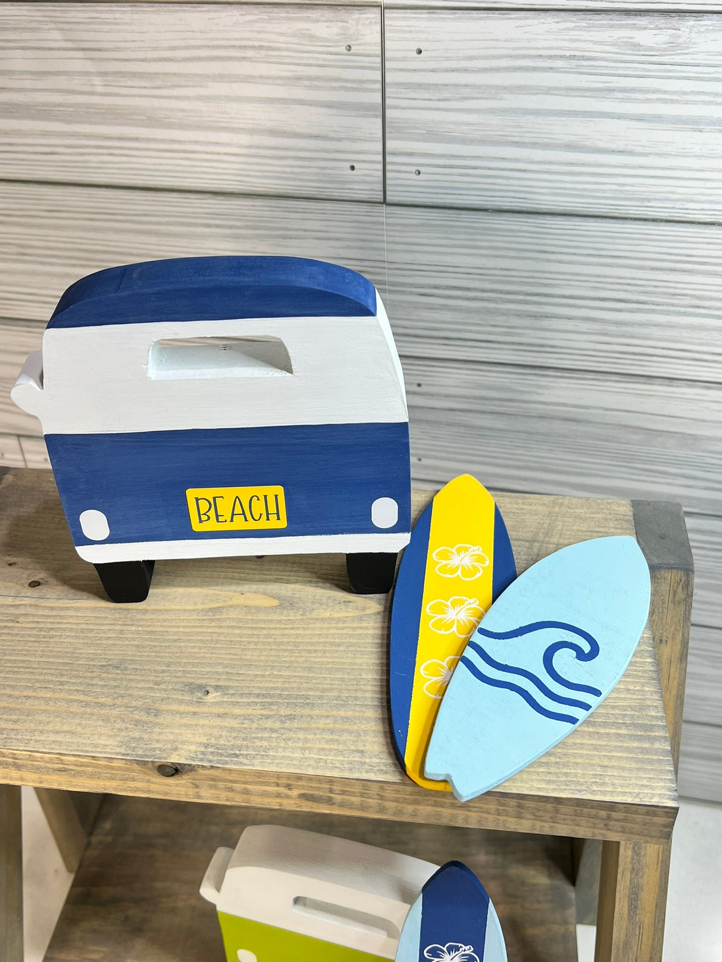 Retro Surf Bus with Surfboards