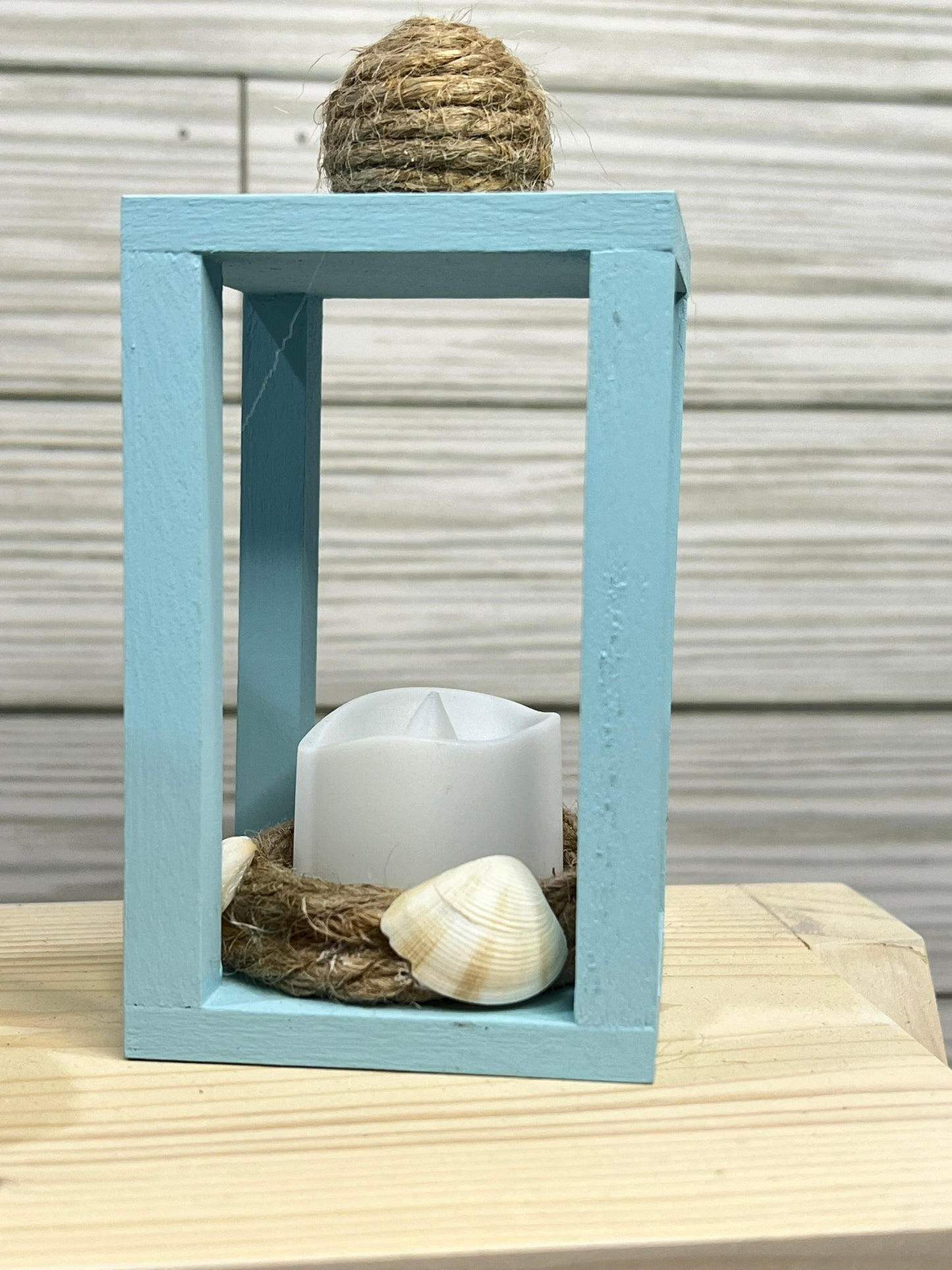 Seashell Mini Tea Light Lantern for Tiered Trays