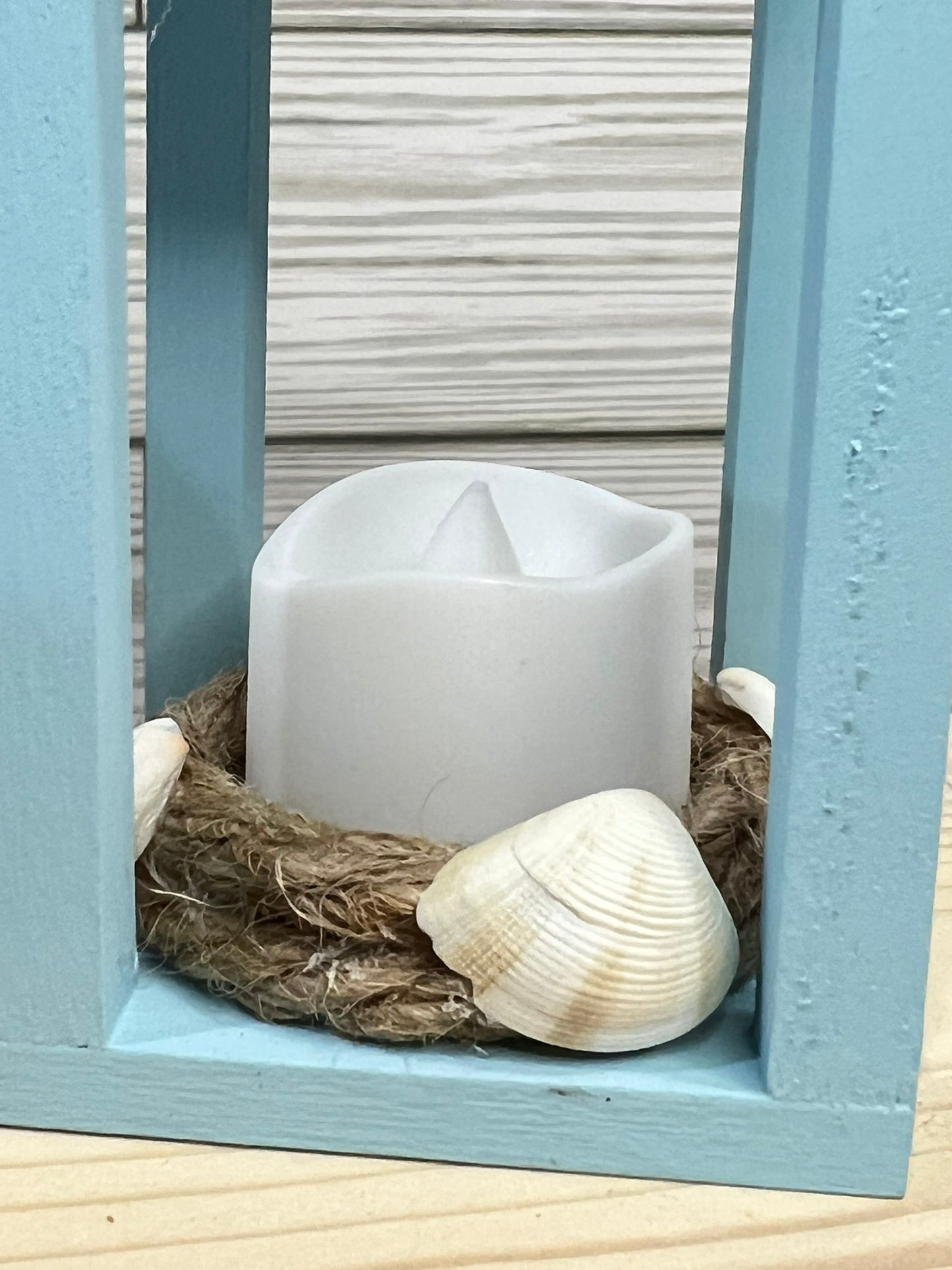Seashell Mini Tea Light Lantern for Tiered Trays