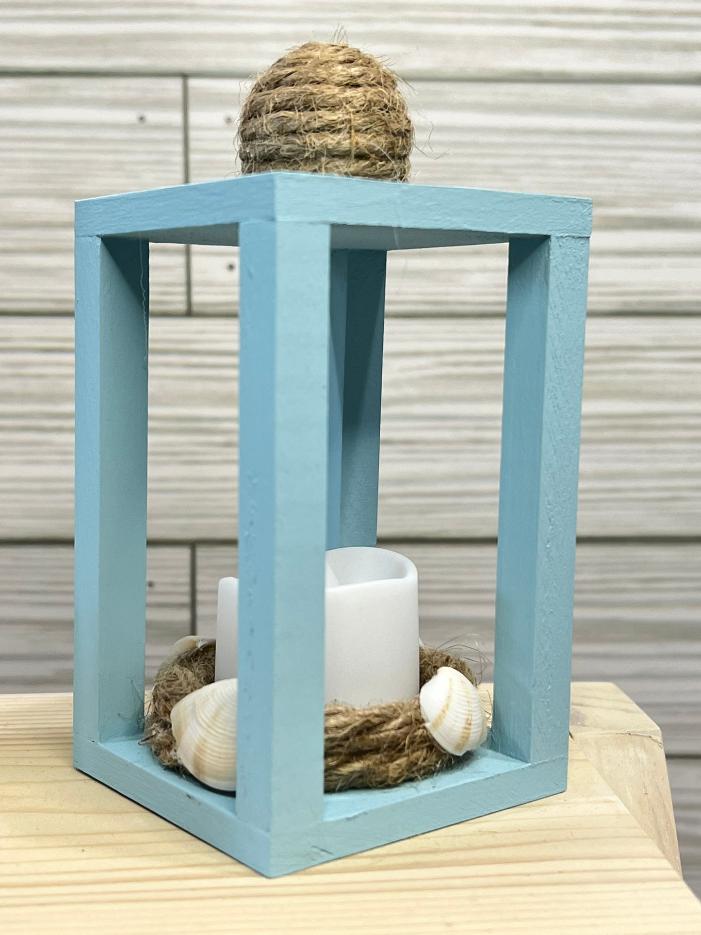 Seashell Mini Tea Light Lantern for Tiered Trays