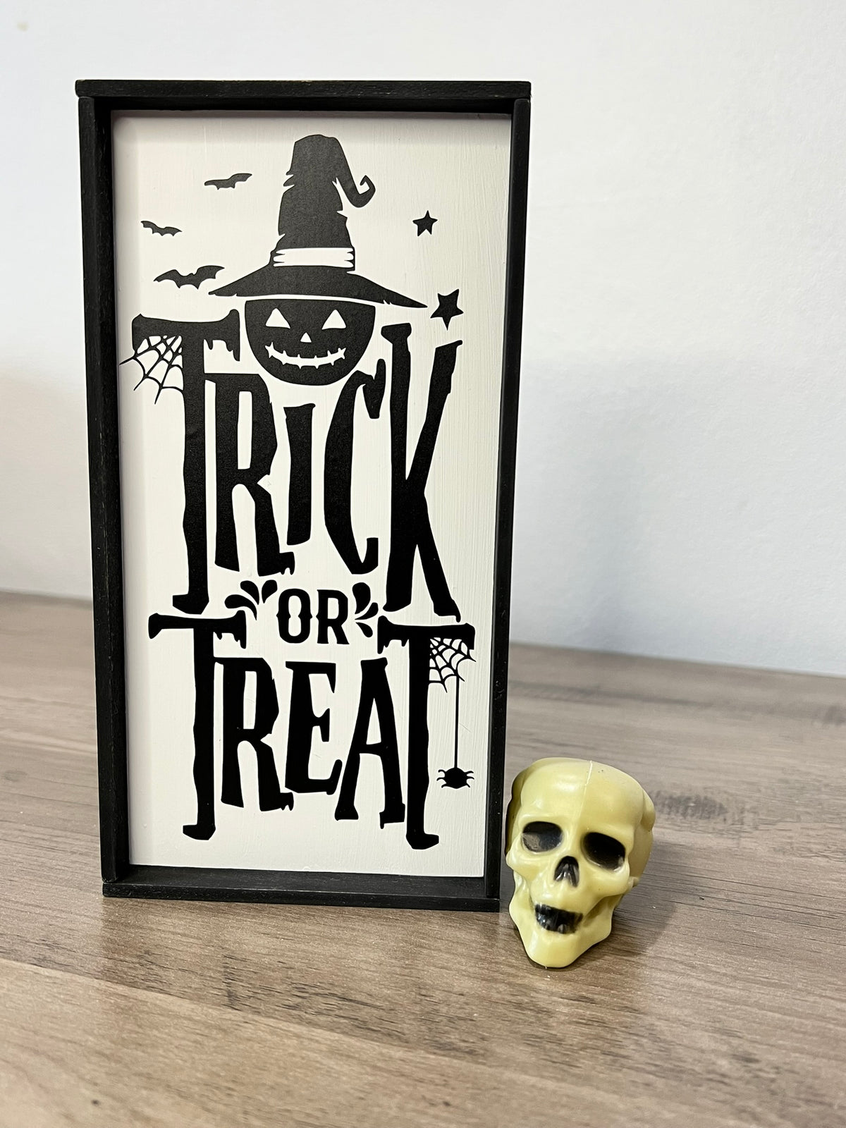 Halloween “Trick or Treat” Framed Sign