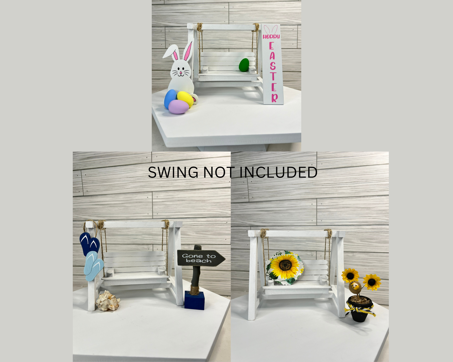 Spring/Summer Decorative Sets for Tiered Tray Porch Swing