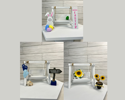 Spring/Summer Decorative Sets for Tiered Tray Porch Swing