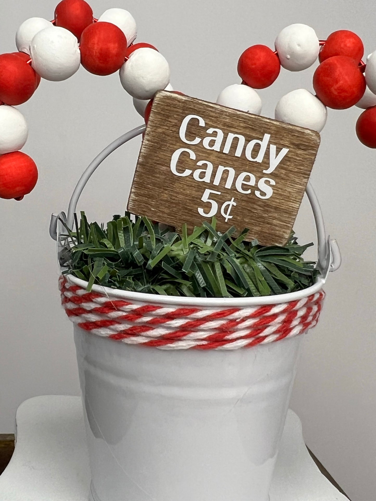 Candy Cane Bucket