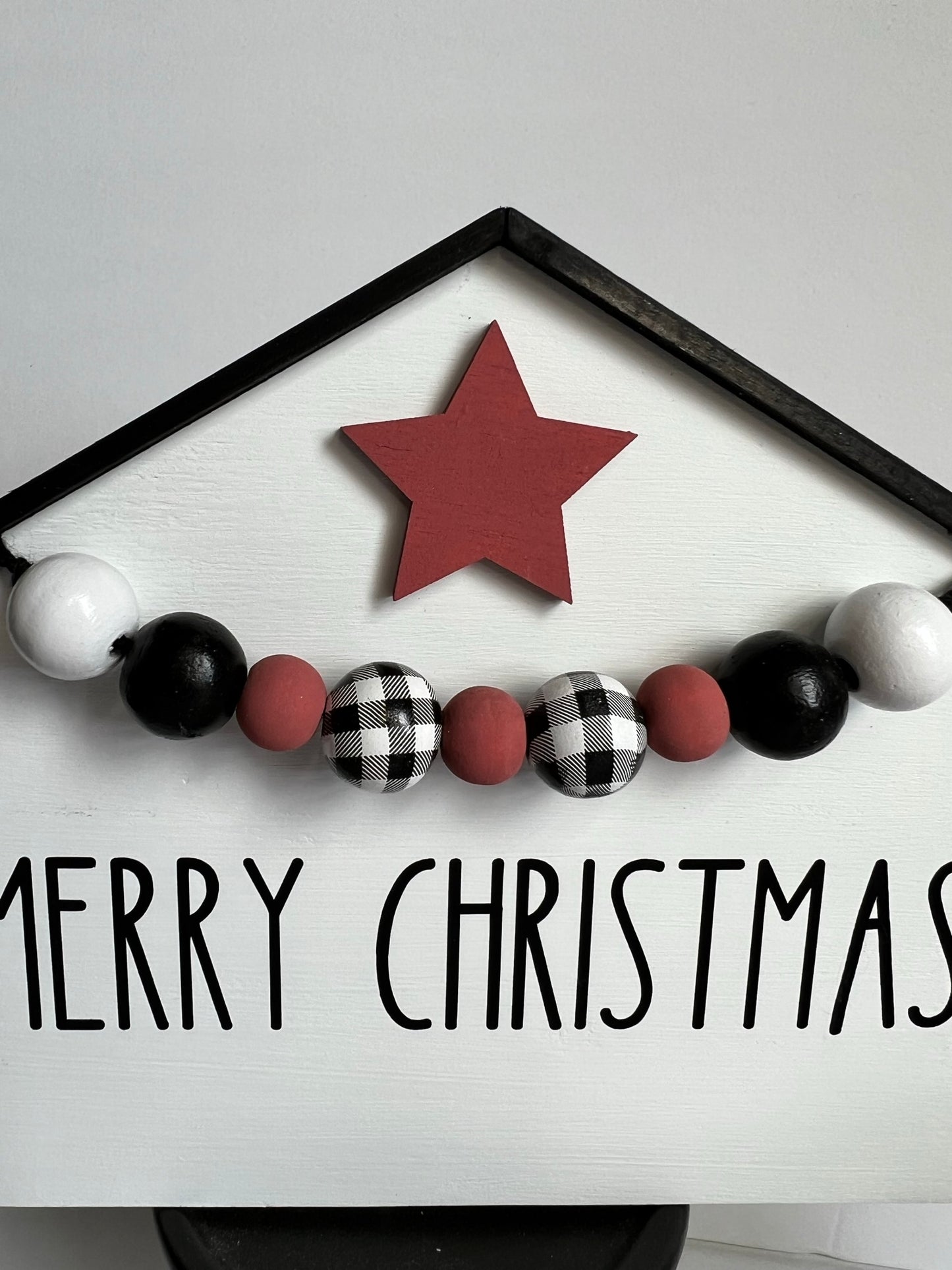 Merry Christmas House Shape Sign