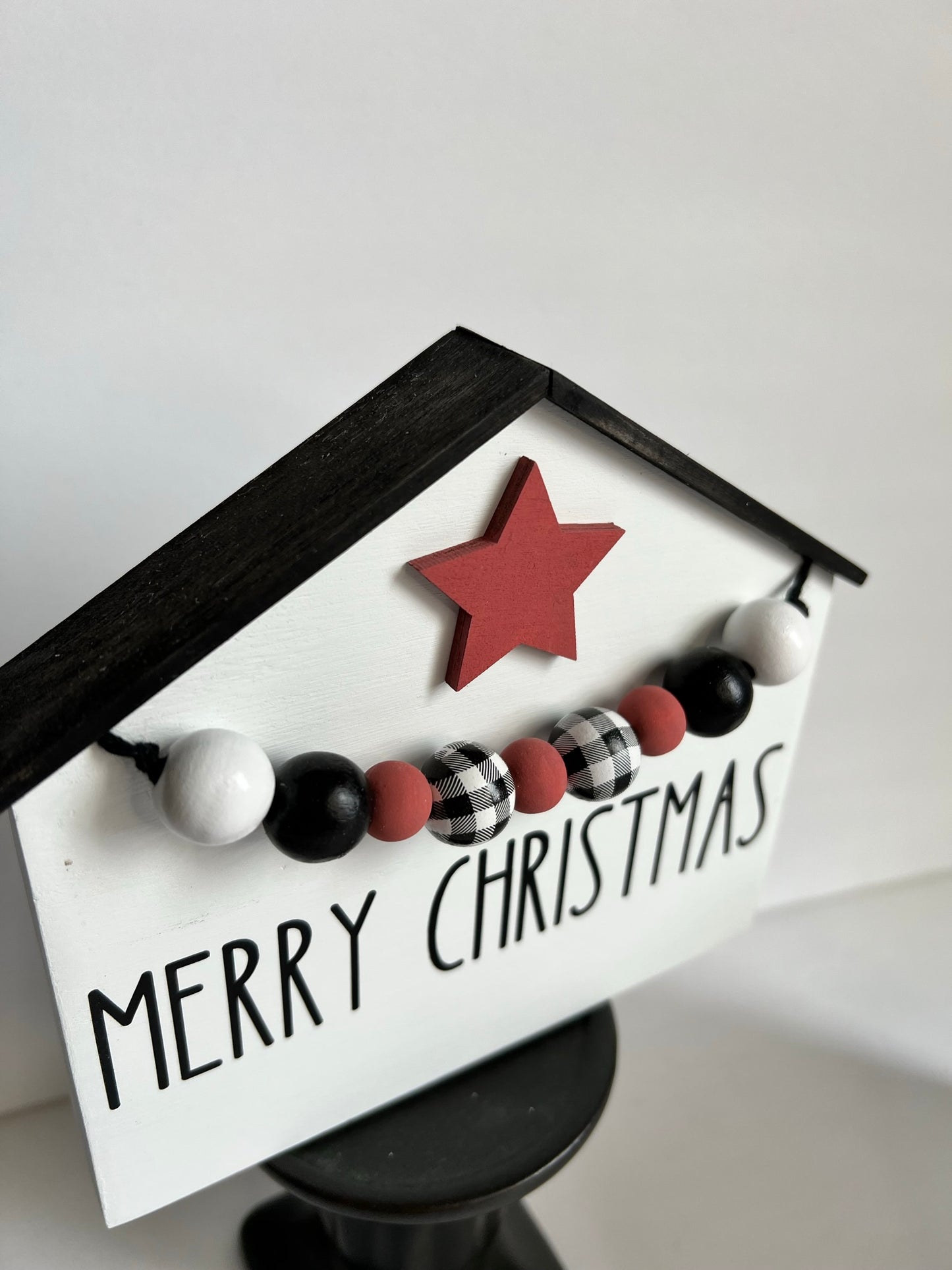 Merry Christmas House Shape Sign