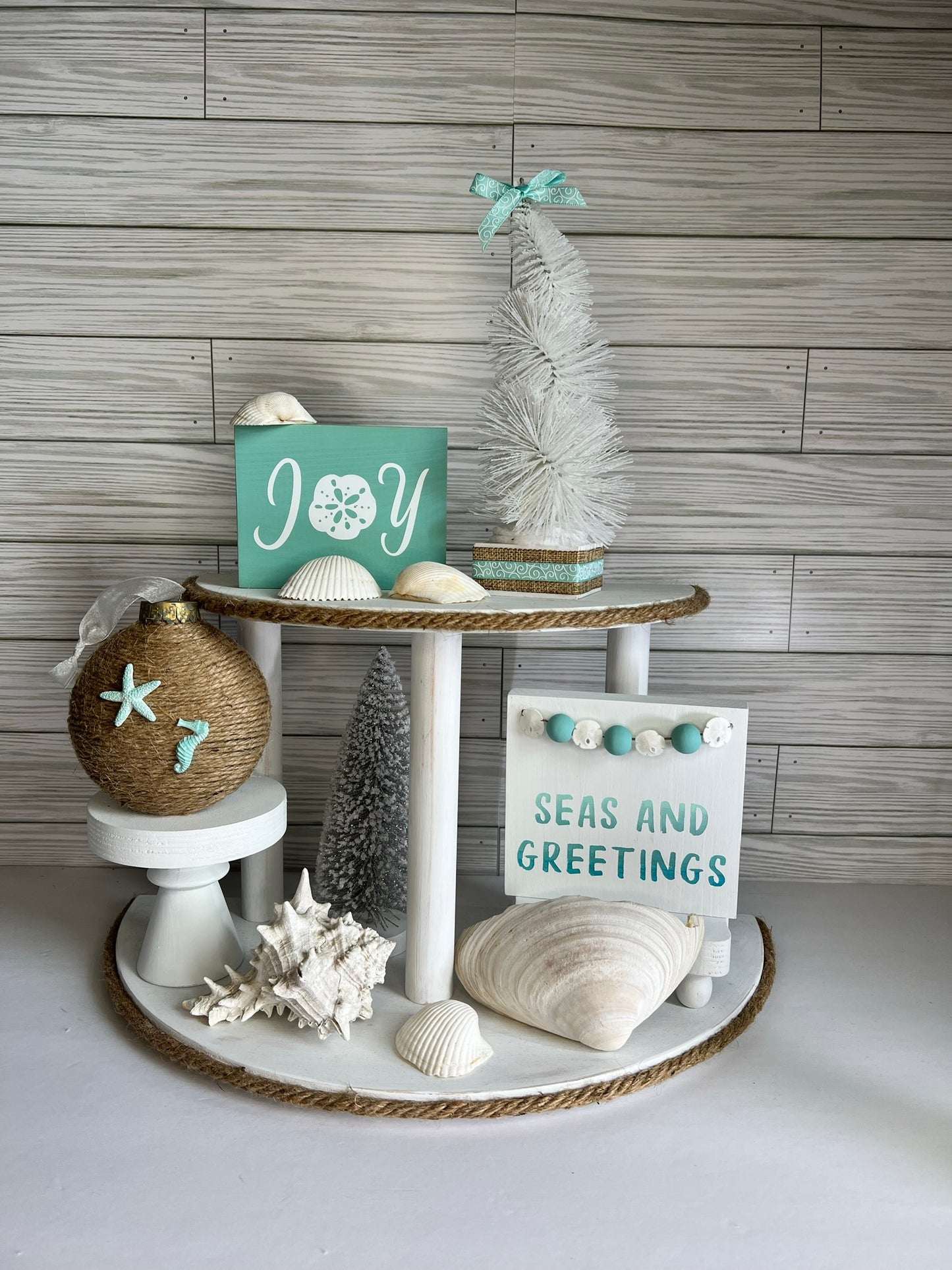 Beachy Christmas Tiered Tray Bundle