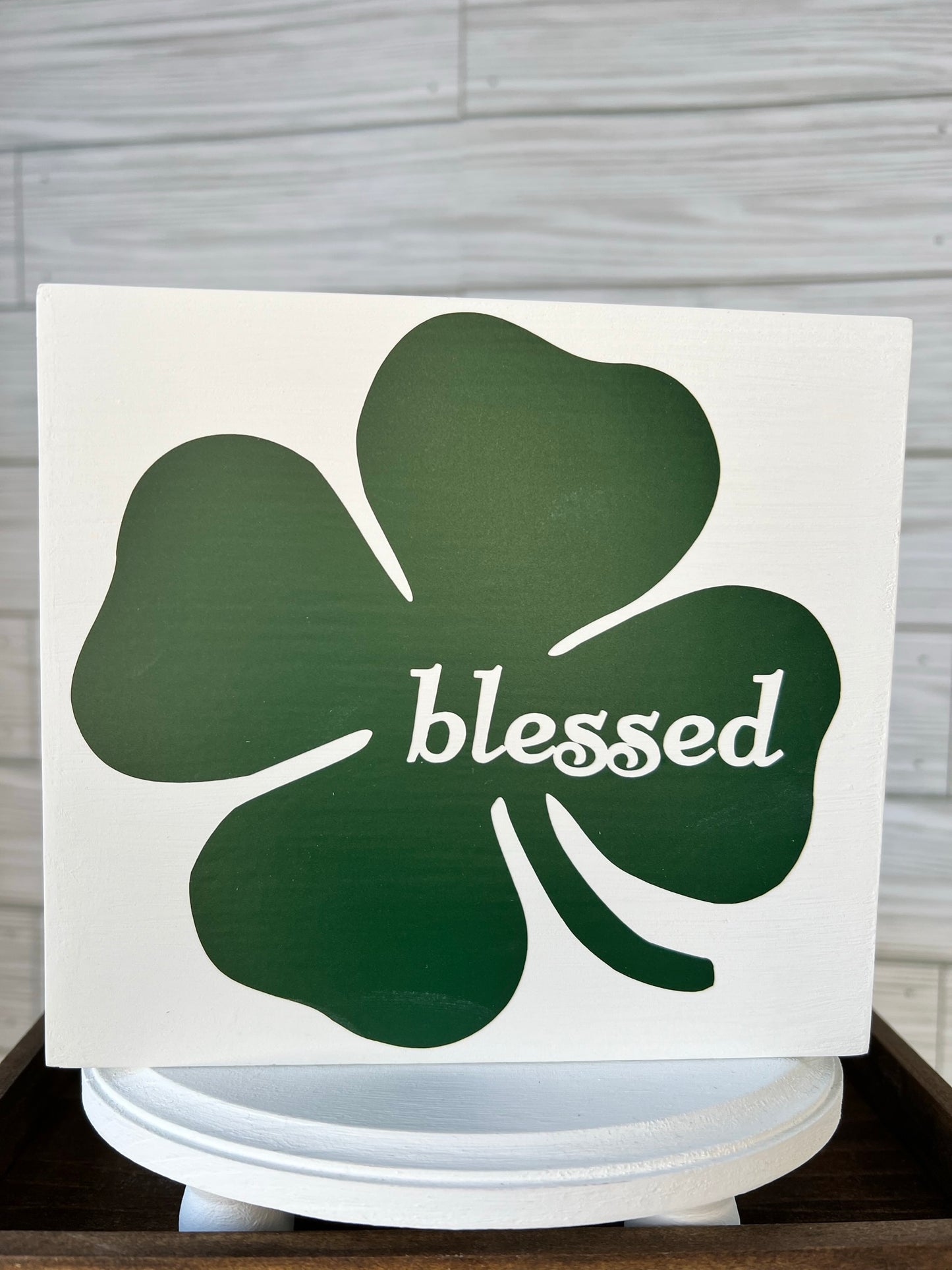 Blessed Shamrock Sign