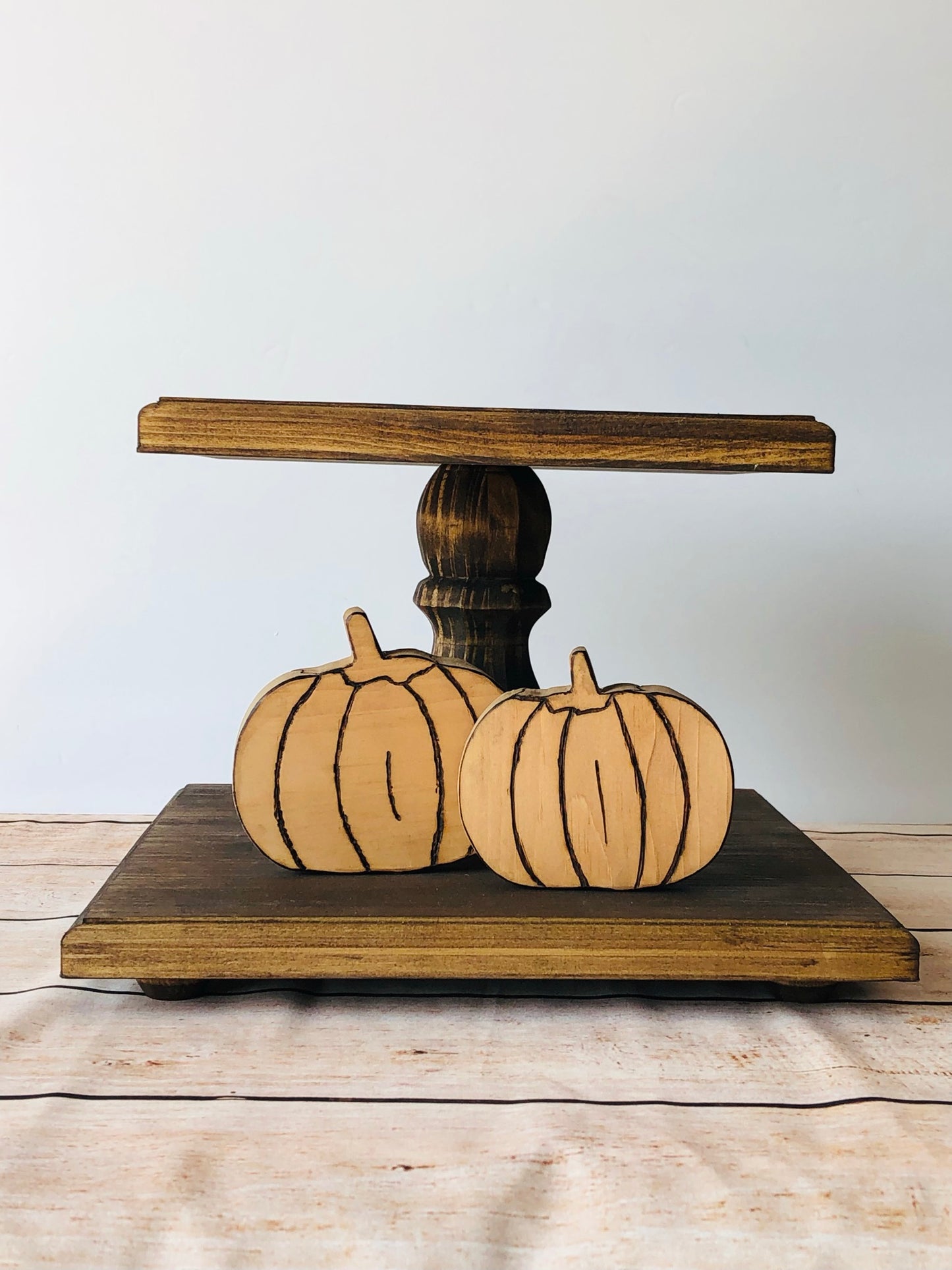Natural Pumpkin Tray Sitters
