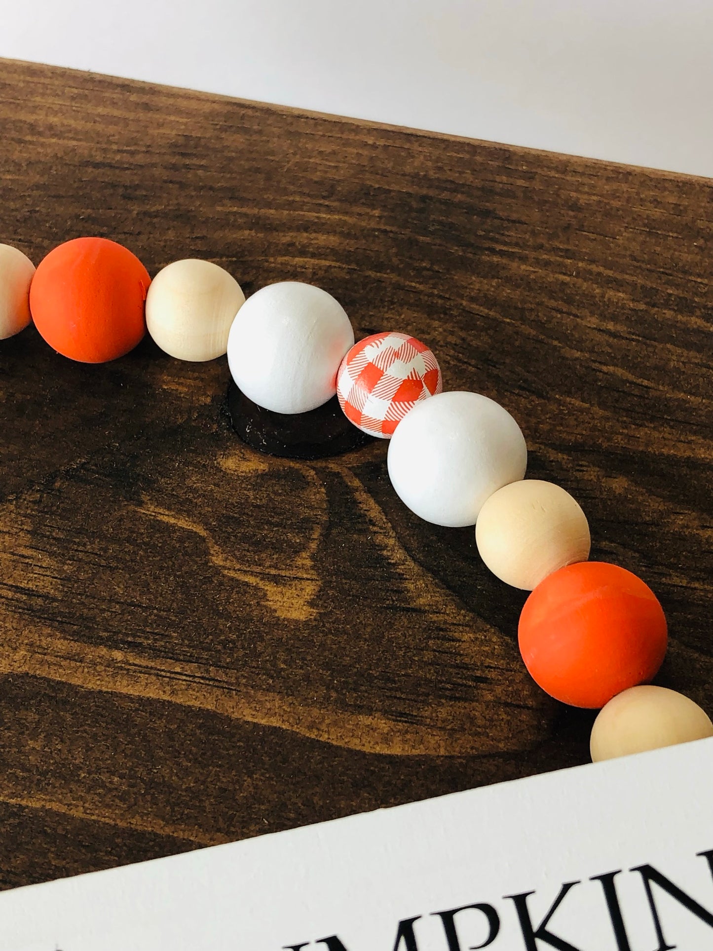 Hello Pumpkin Beaded Garland