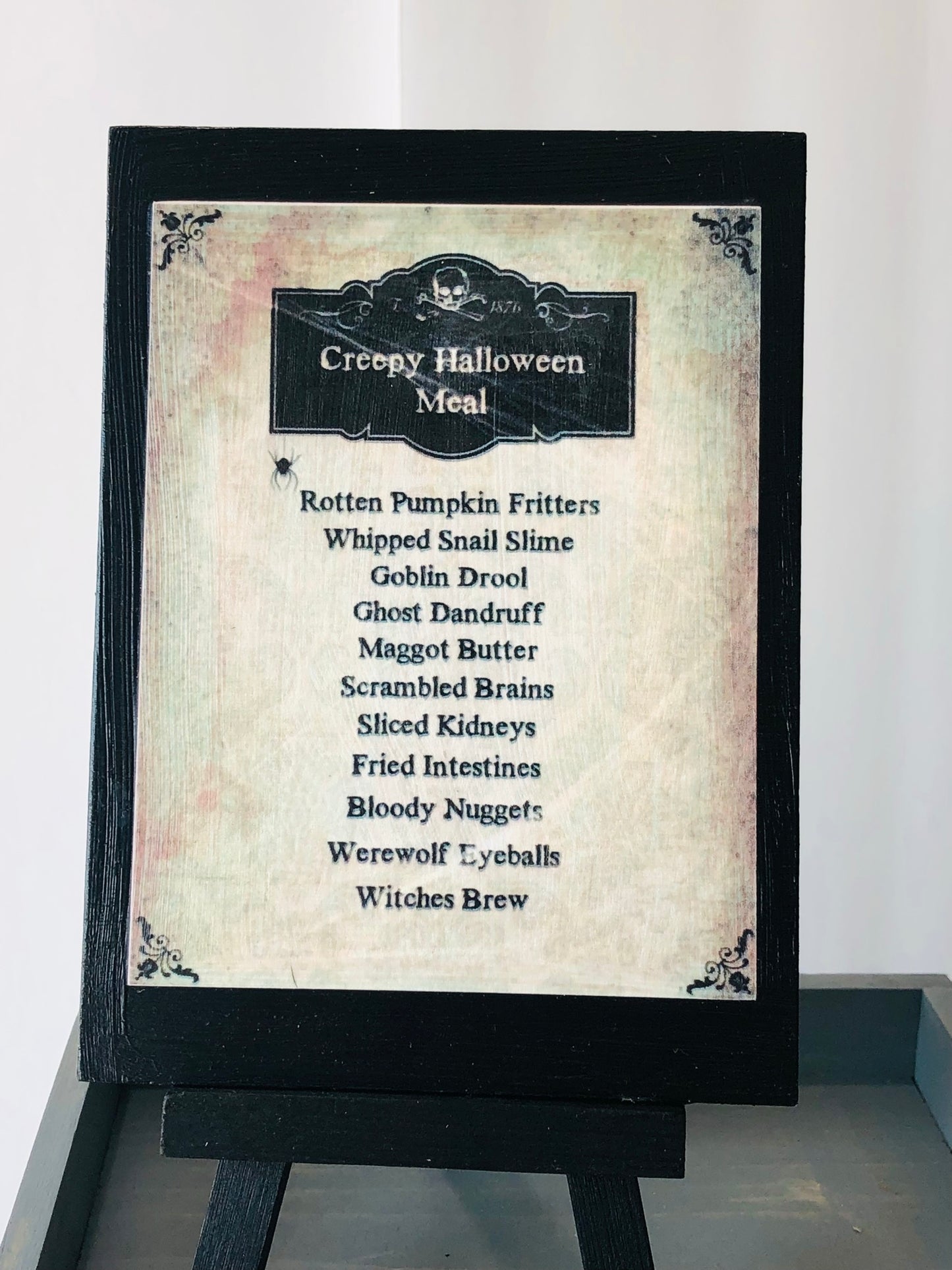 Haunted Menu Board