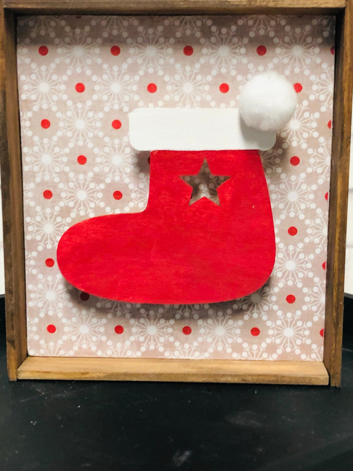 3D Christmas Stocking Sign