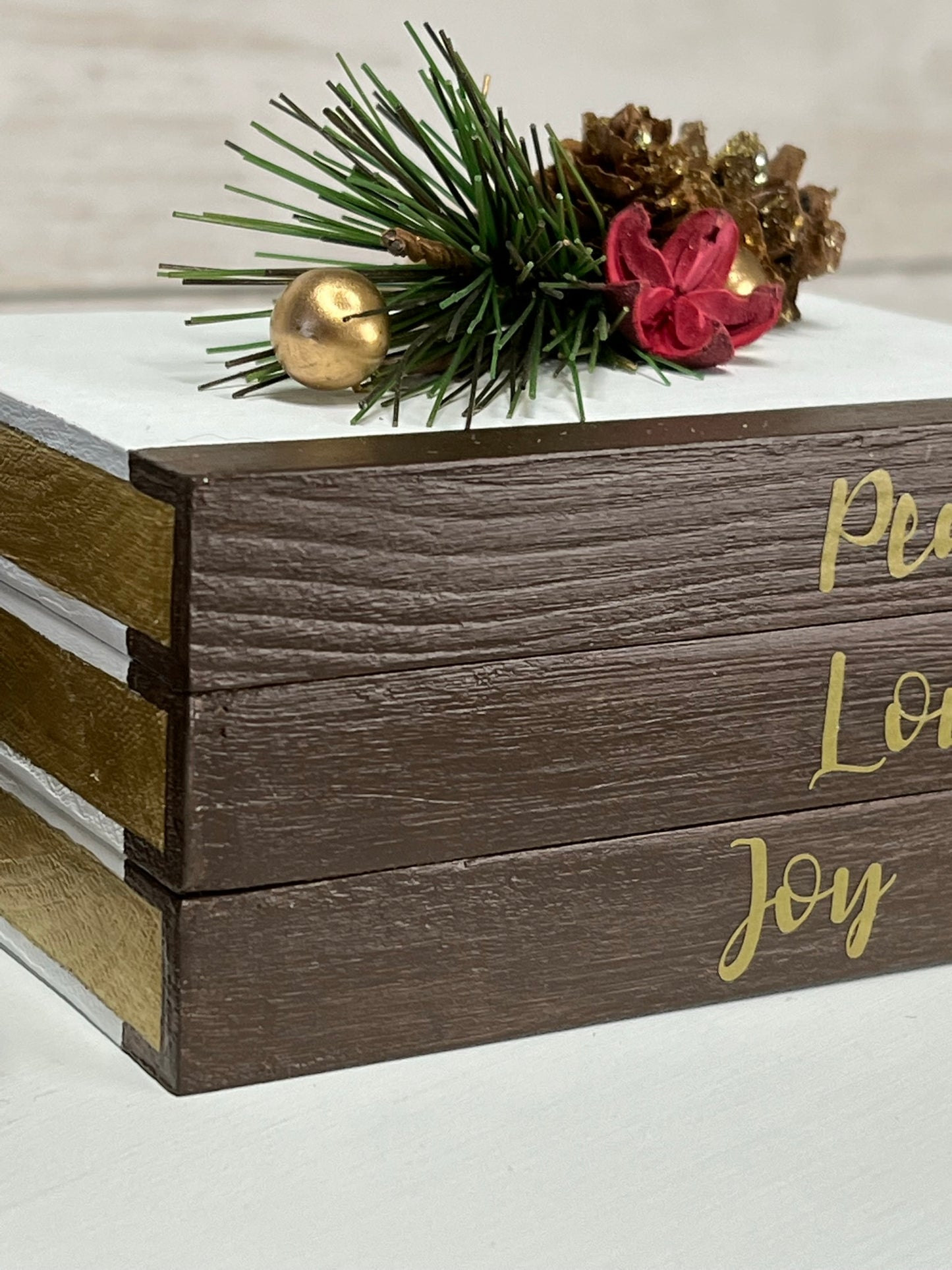 Peace, Love, Joy Mini Book Stack