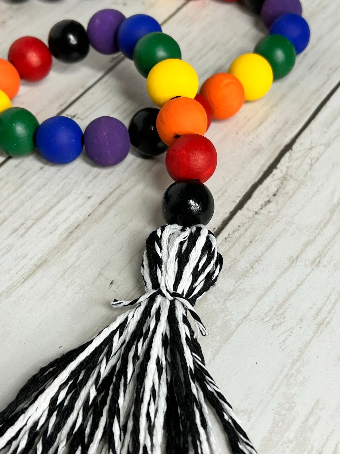 Rainbow Beaded Garland with Pot of Gold
