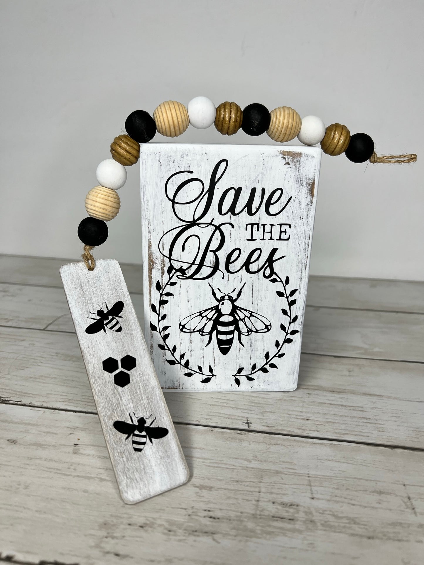 Save the Bees Sign and Garland Set