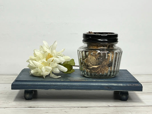 Small Worn Navy Counter Riser