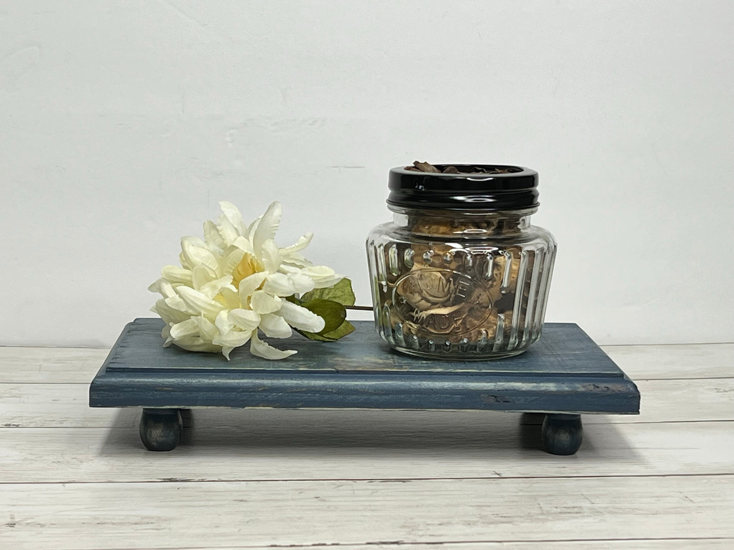 Small Worn Navy Counter Riser