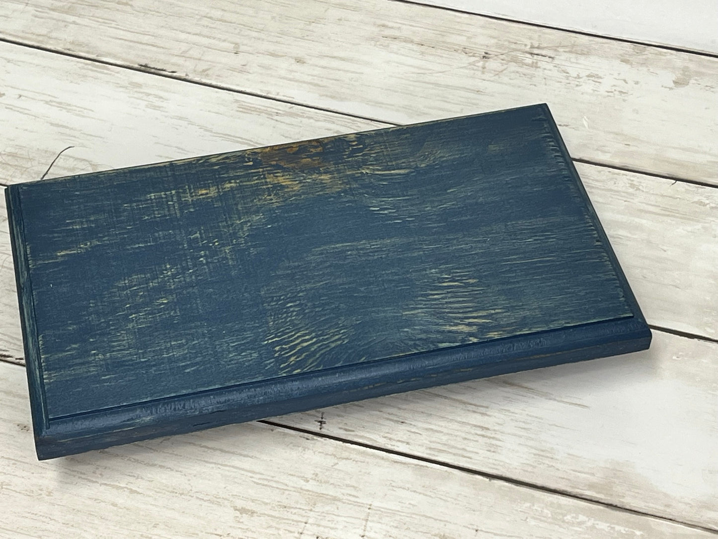 Small Worn Navy Counter Riser