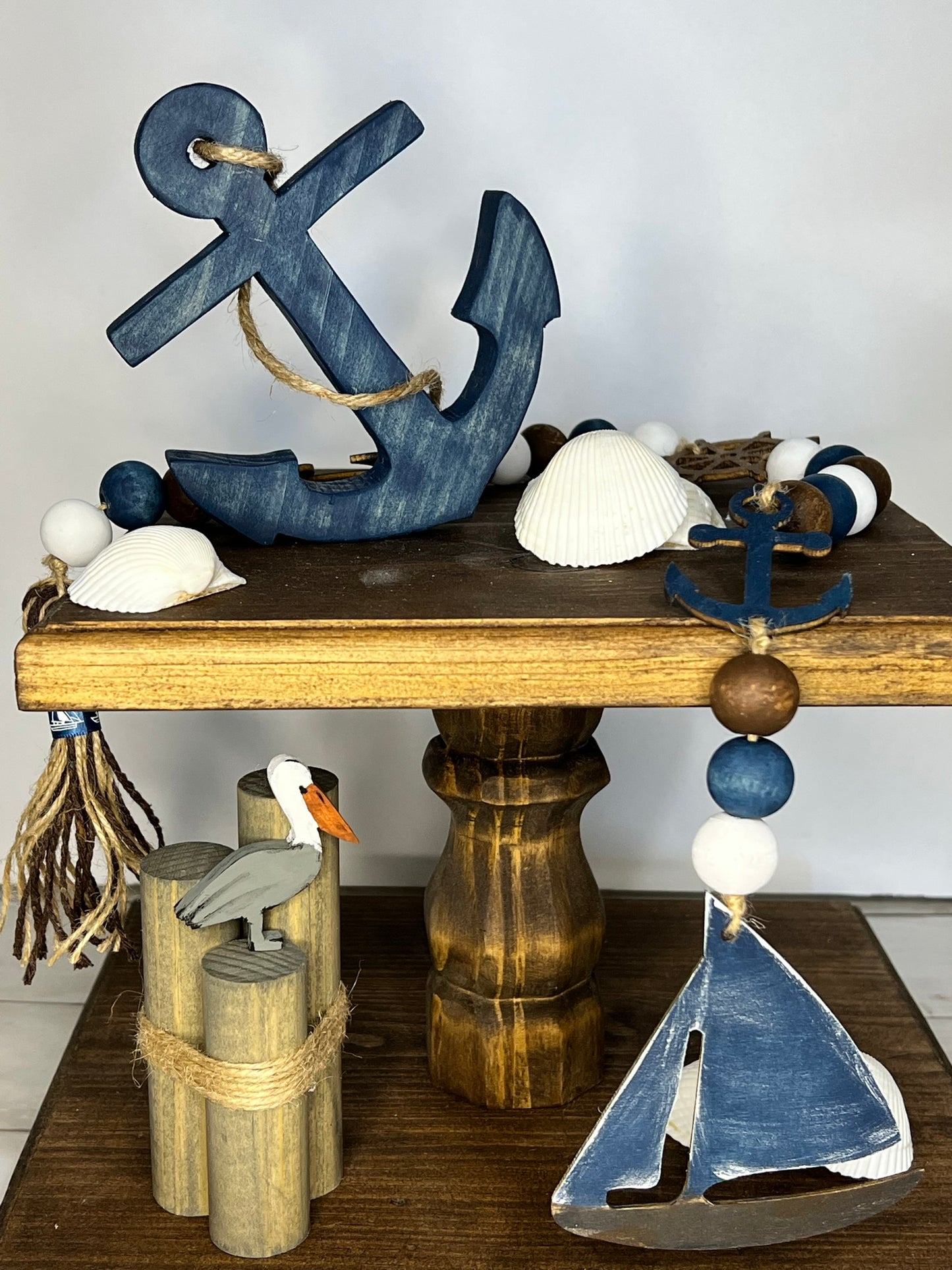 Nautical Anchor and Beaded Garland Set