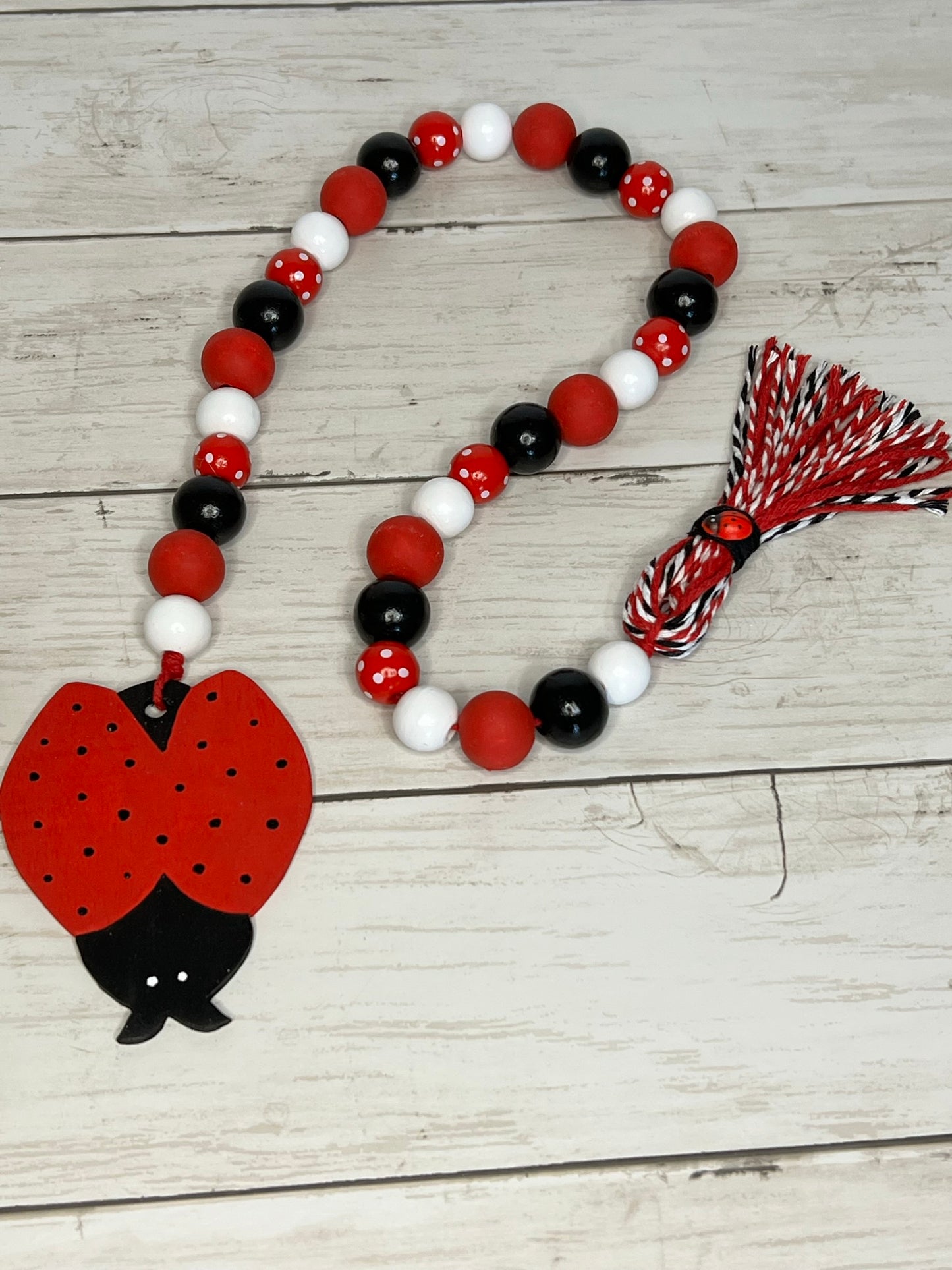 LadyBug Gnome Tiered Tray Set