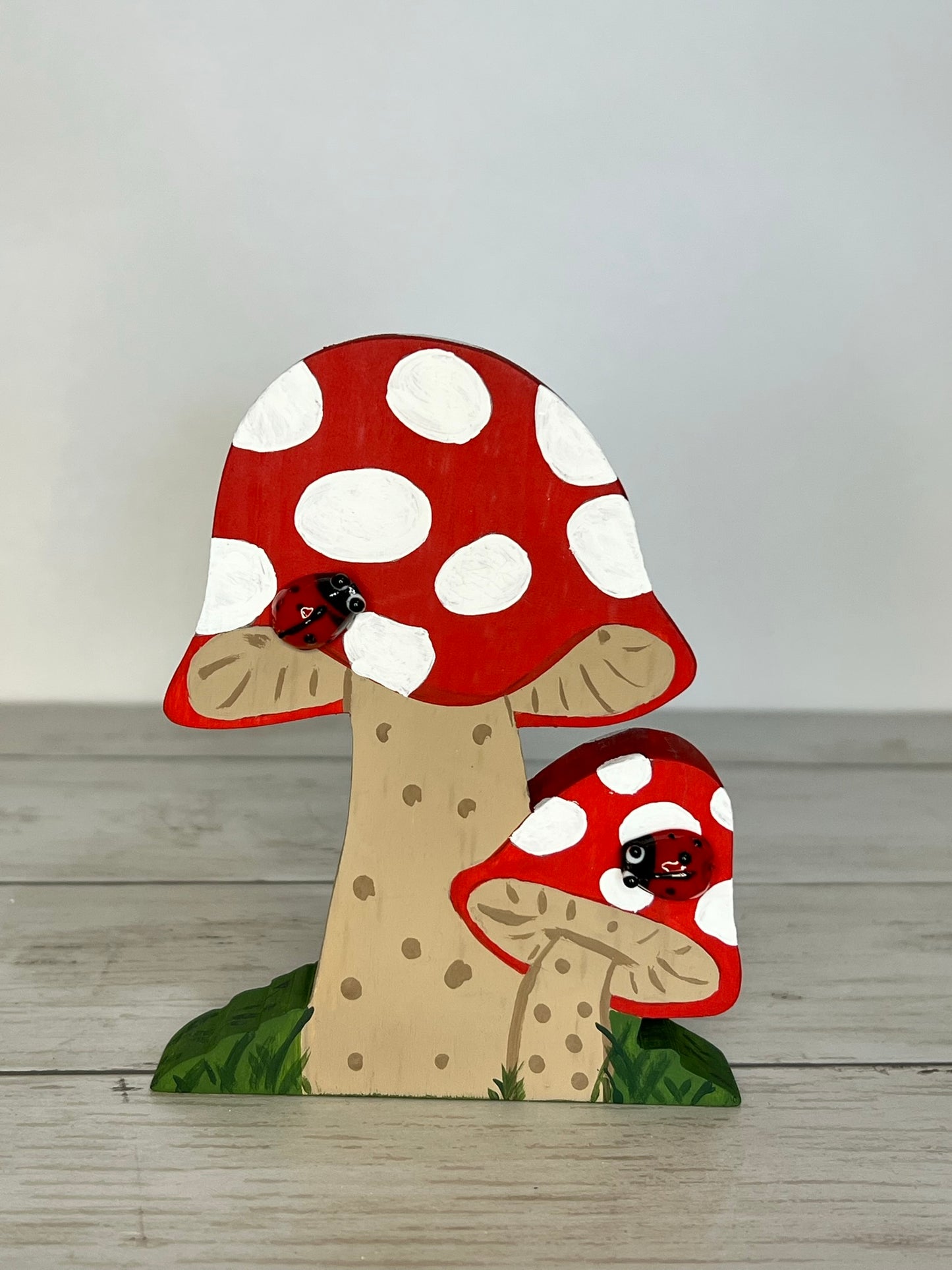 LadyBug Gnome Tiered Tray Set