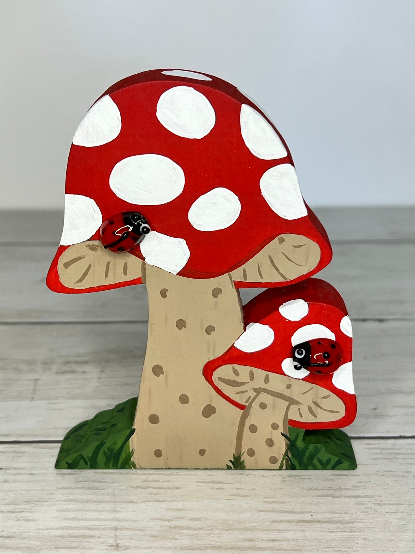 LadyBug Gnome Tiered Tray Set