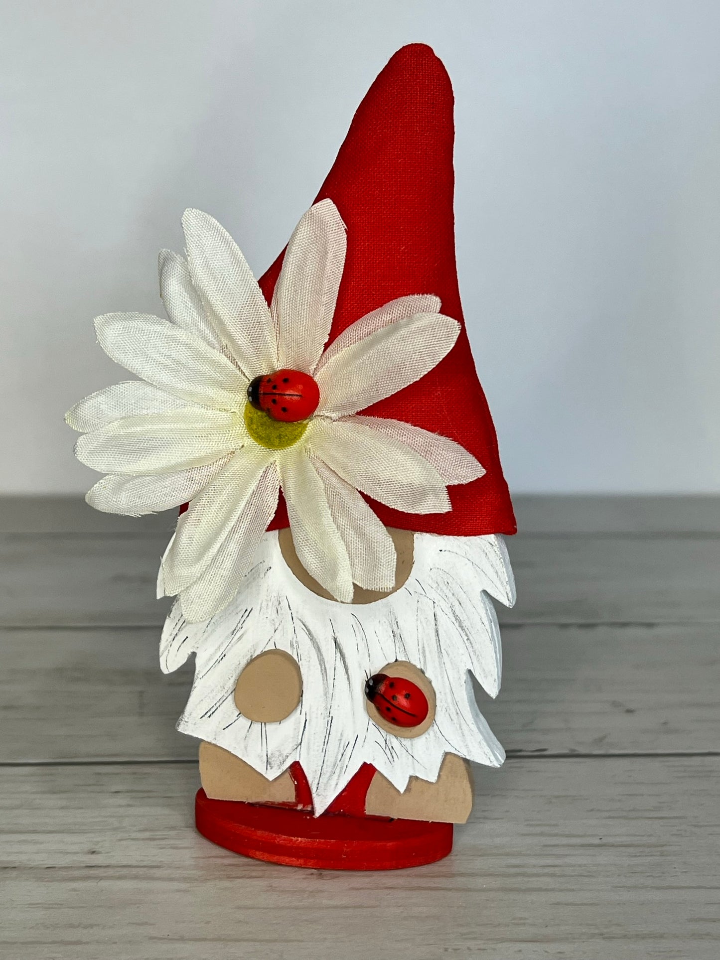 LadyBug Gnome Tiered Tray Set