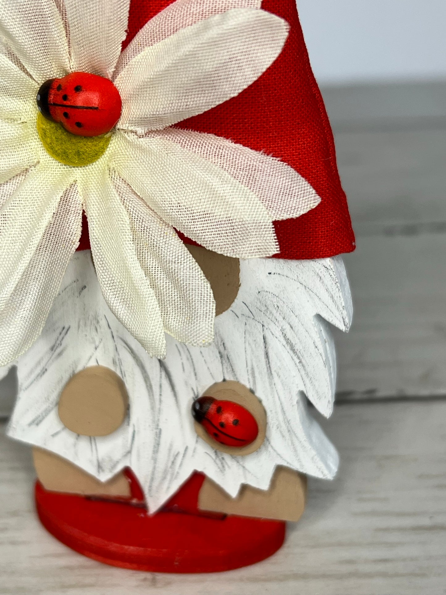 LadyBug Gnome Tiered Tray Set